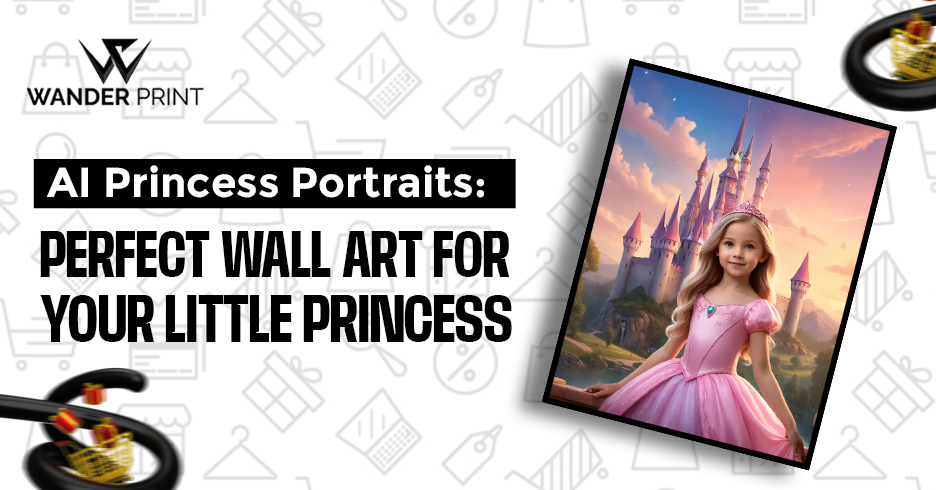 AI Princess Portraits: Perfect Wall Art for Your Little Princess