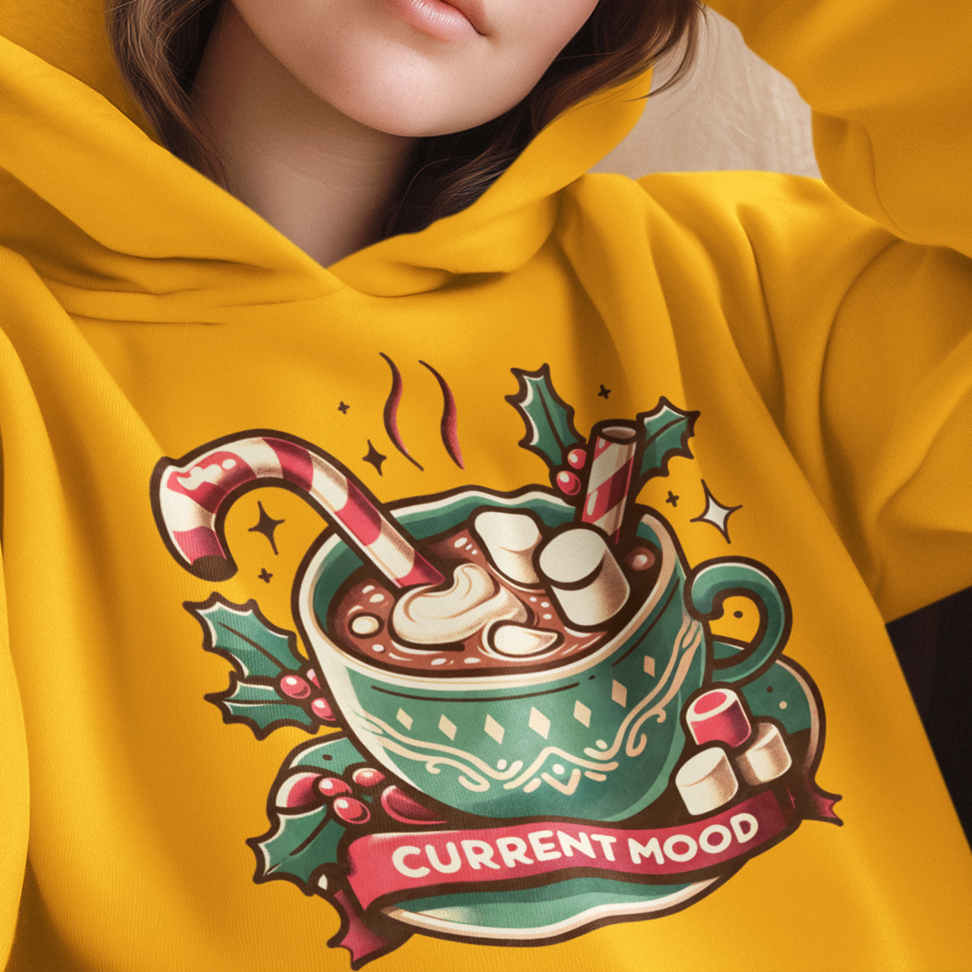Current Mood - Festive Hot Cocoa Christmas | Unisex Hoodie