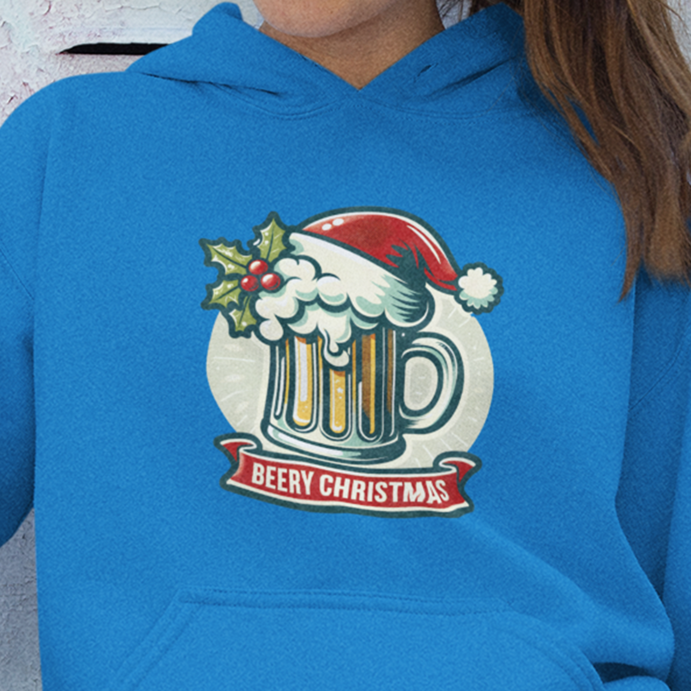 Beery Christmas | Fun Festive Beer | Unisex Hoodie