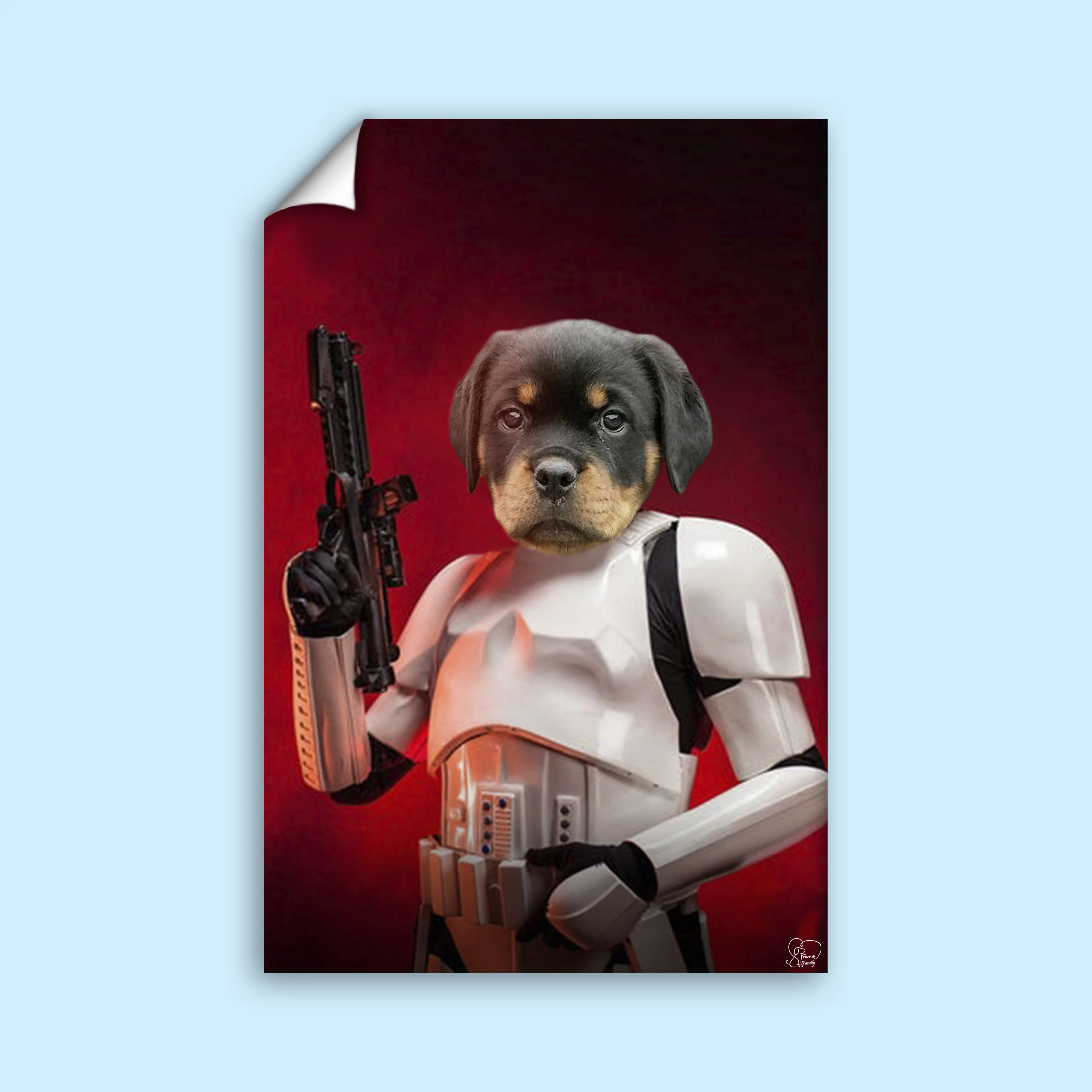 Stormtrooper Armor – Personalized Star Wars - Themed Pet Portrait