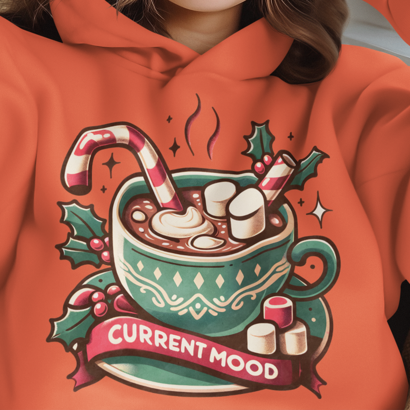 Current Mood - Festive Hot Cocoa Christmas | Unisex Hoodie