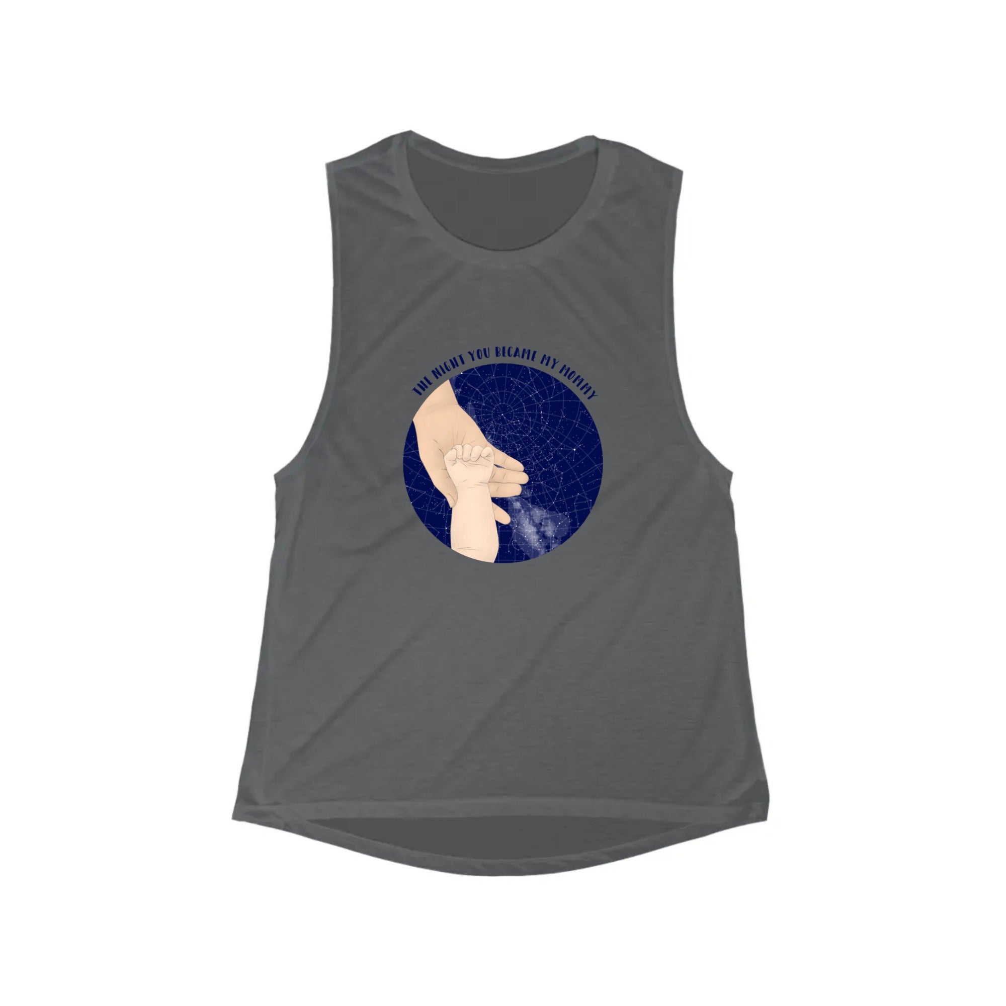 The night you became my mommy | Women's Flowy Scoop Muscle Tank
