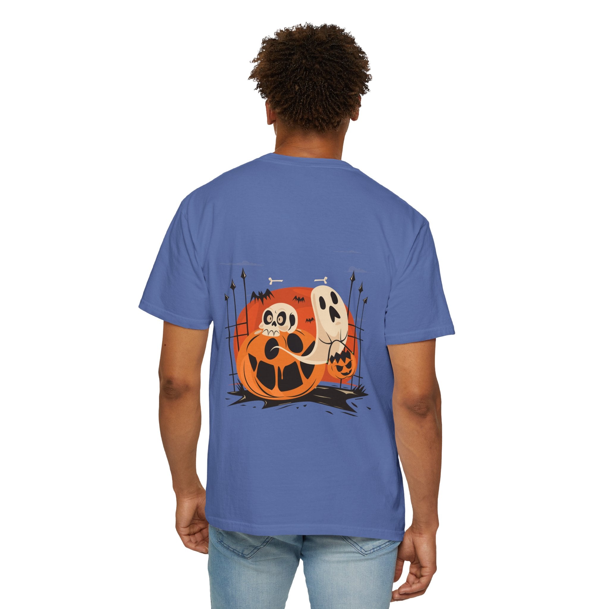 Halloween with Pumpkins | Unisex Garment-Dyed T-shirt