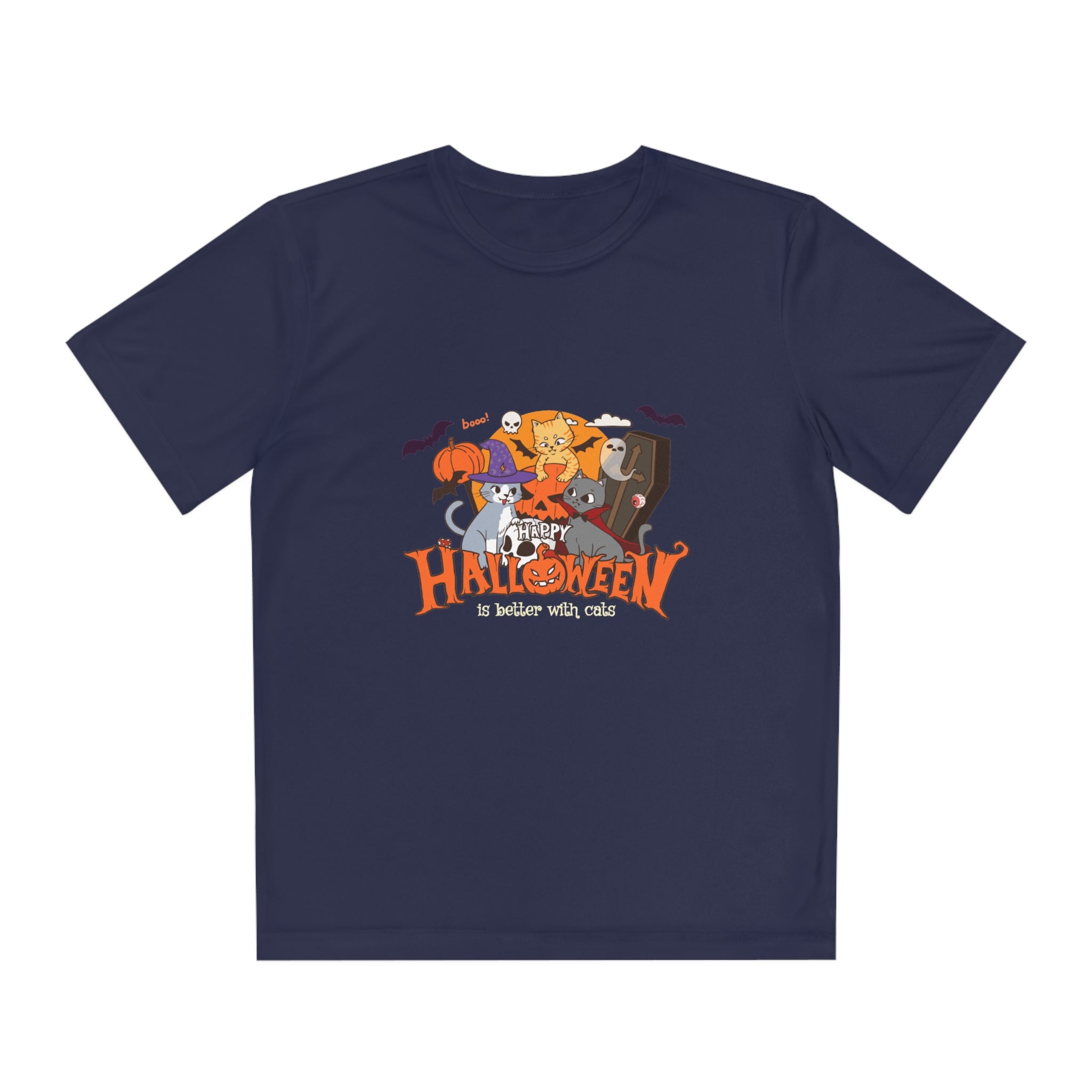 Halloween is Better with Cats | Youth Competitor Tee