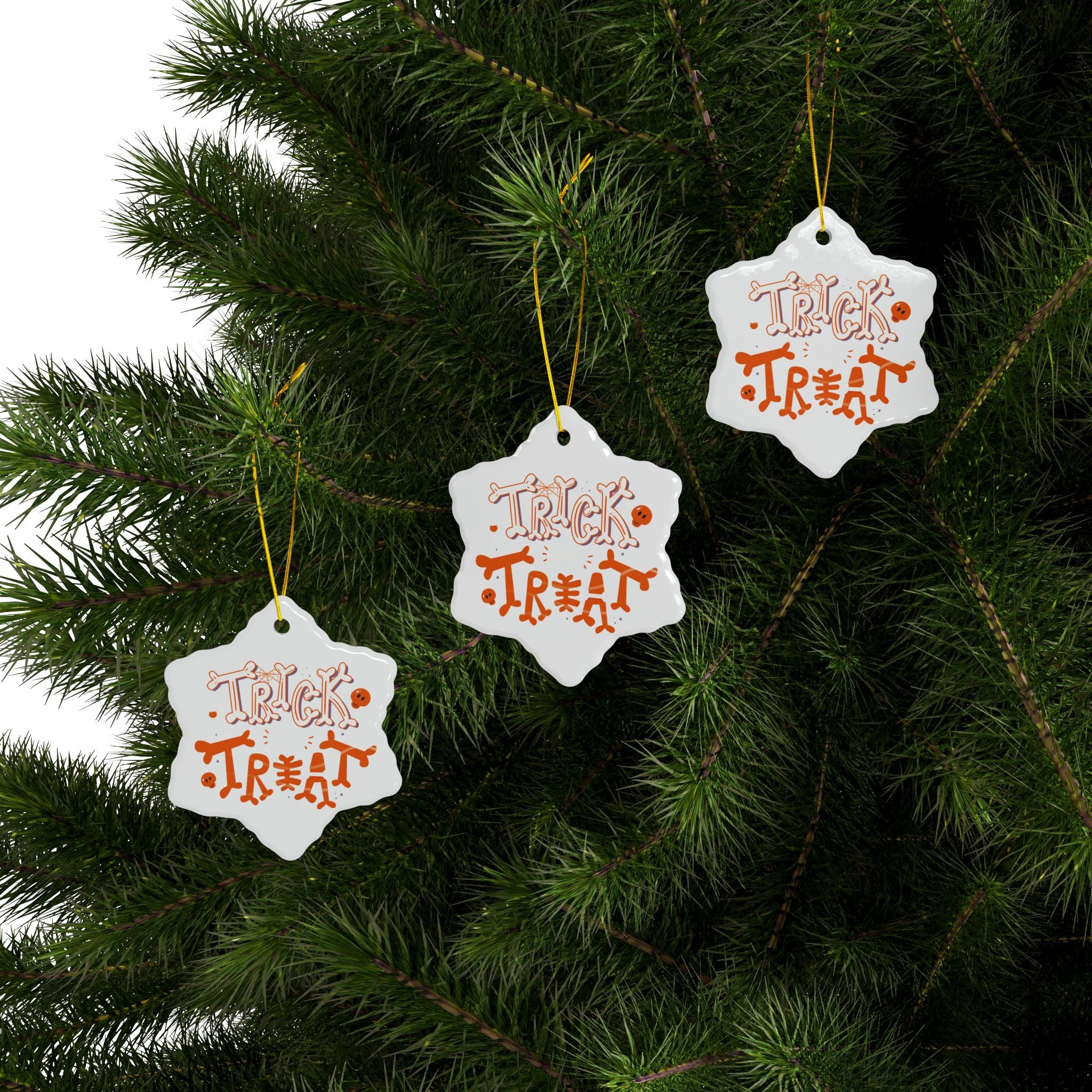 Halloween Trick or Treat | Ceramic Ornaments