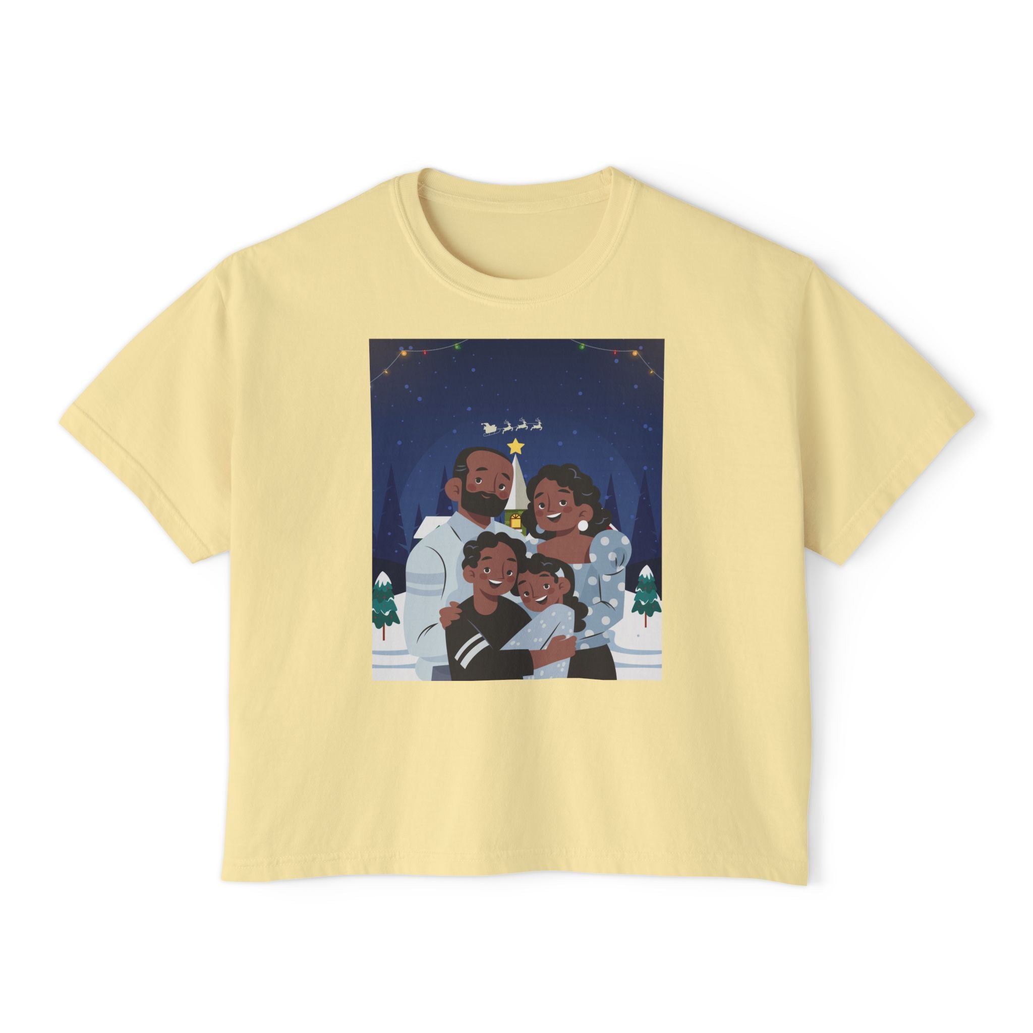 HAPPY CHRISTMAS DAY Women's Boxy Tee