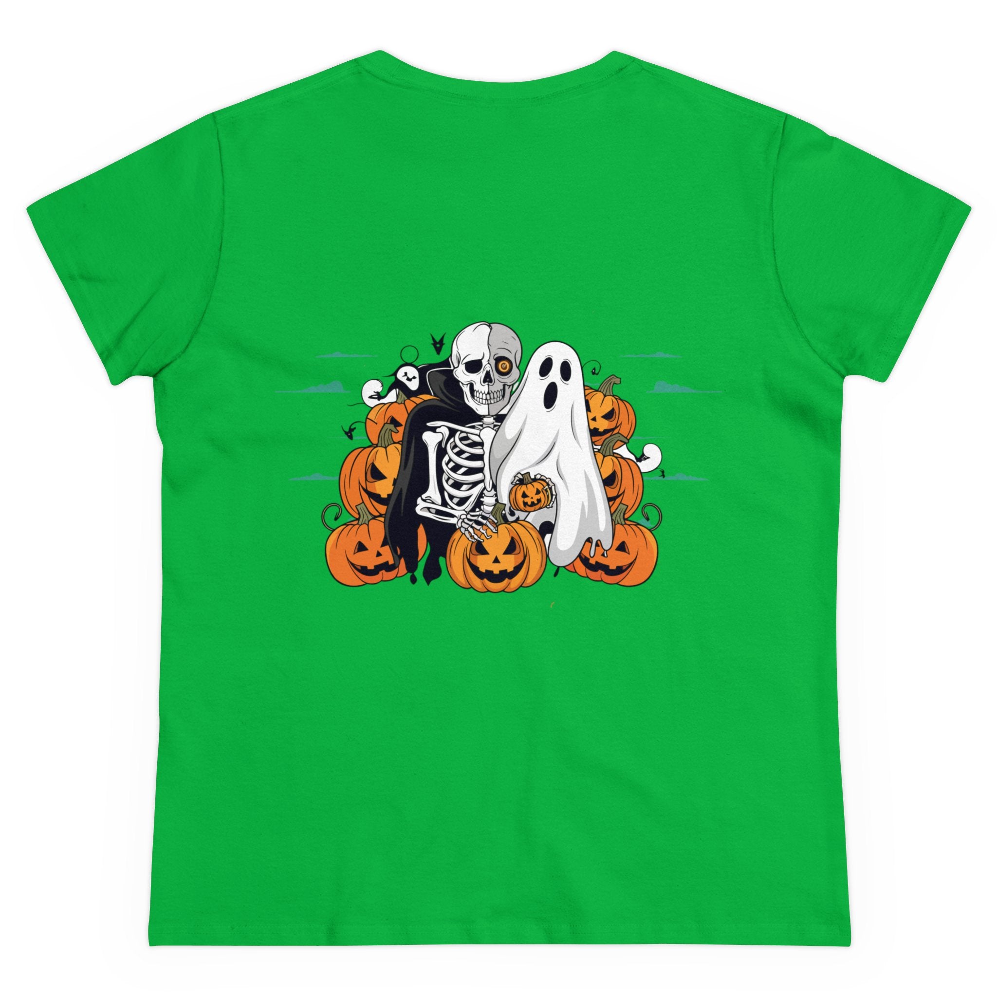 Halloween with Bats | Women's Midweight Cotton Tee