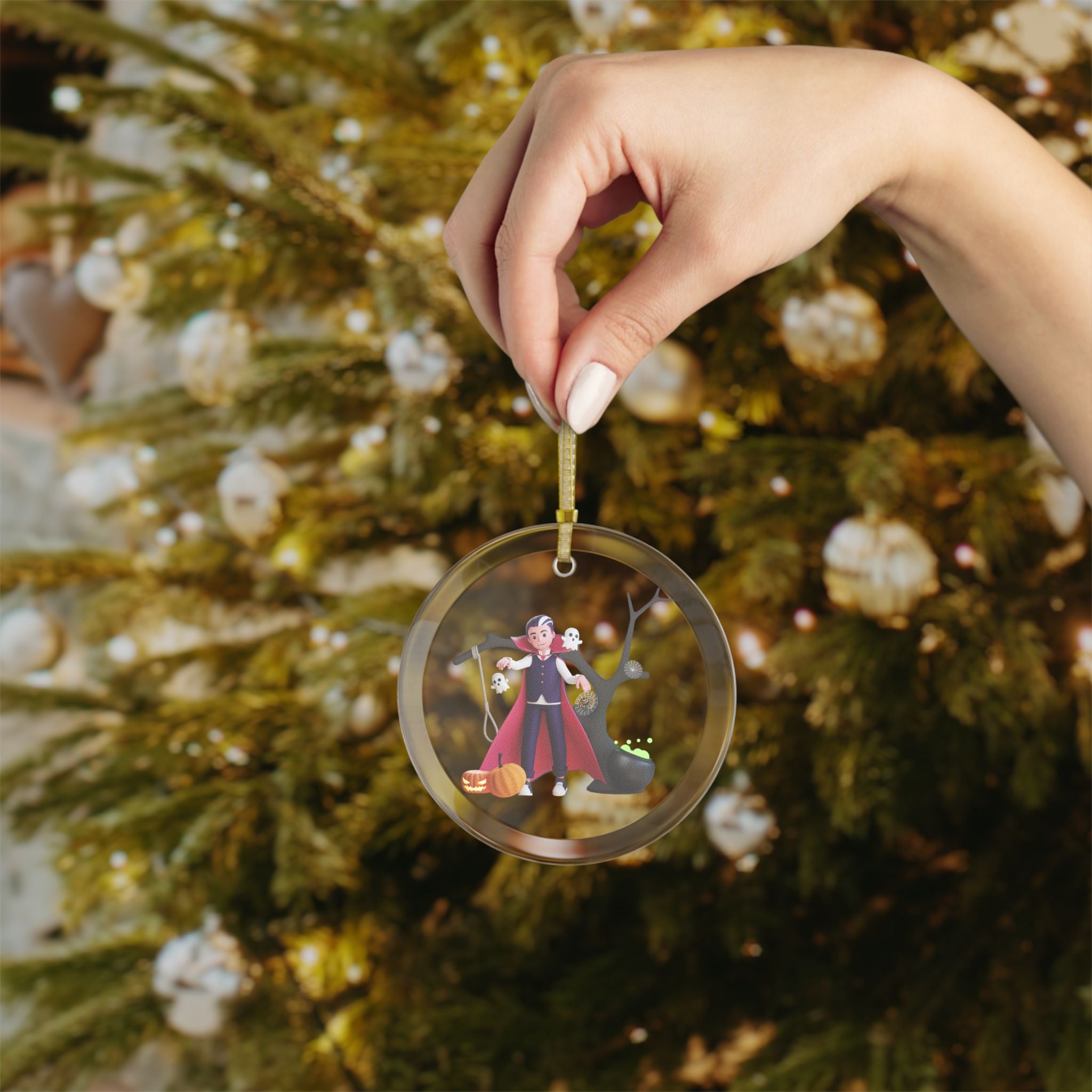 Vampire’s Haunting Halloween | Glass Ornaments