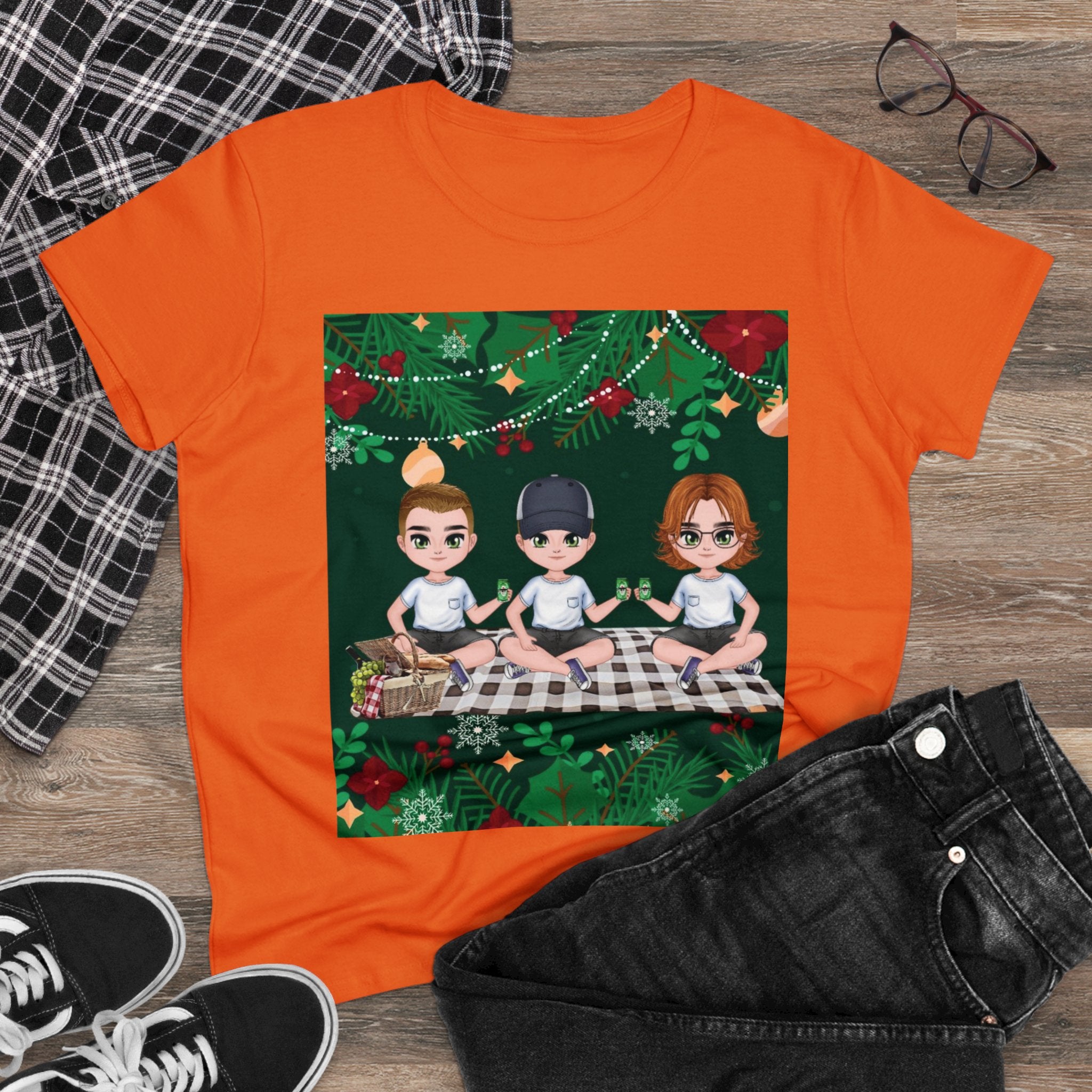 Happy Christmas Day | Women's Midweight Cotton Tee