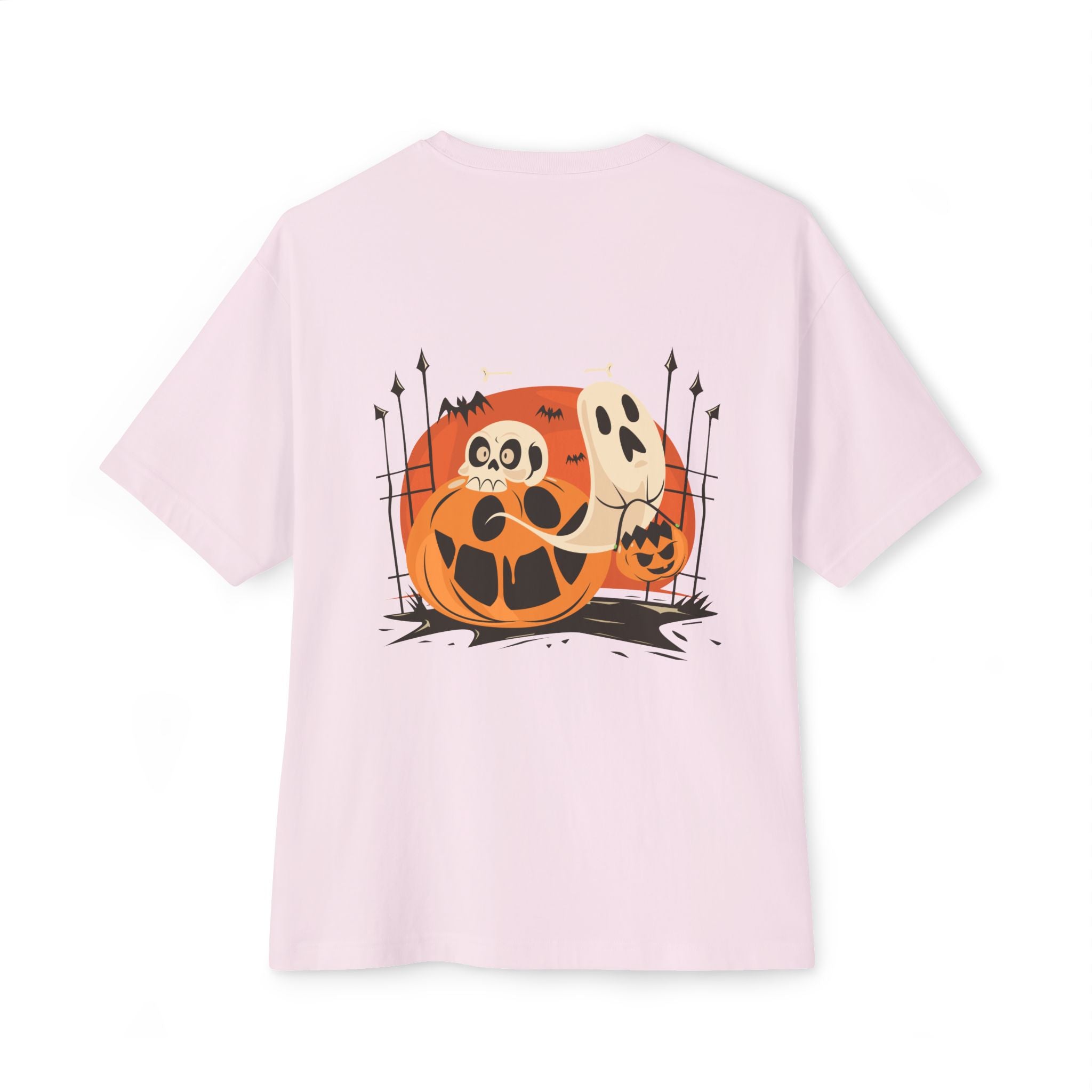 Halloween with Pumpkins | Unisex Oversized Boxy Tee