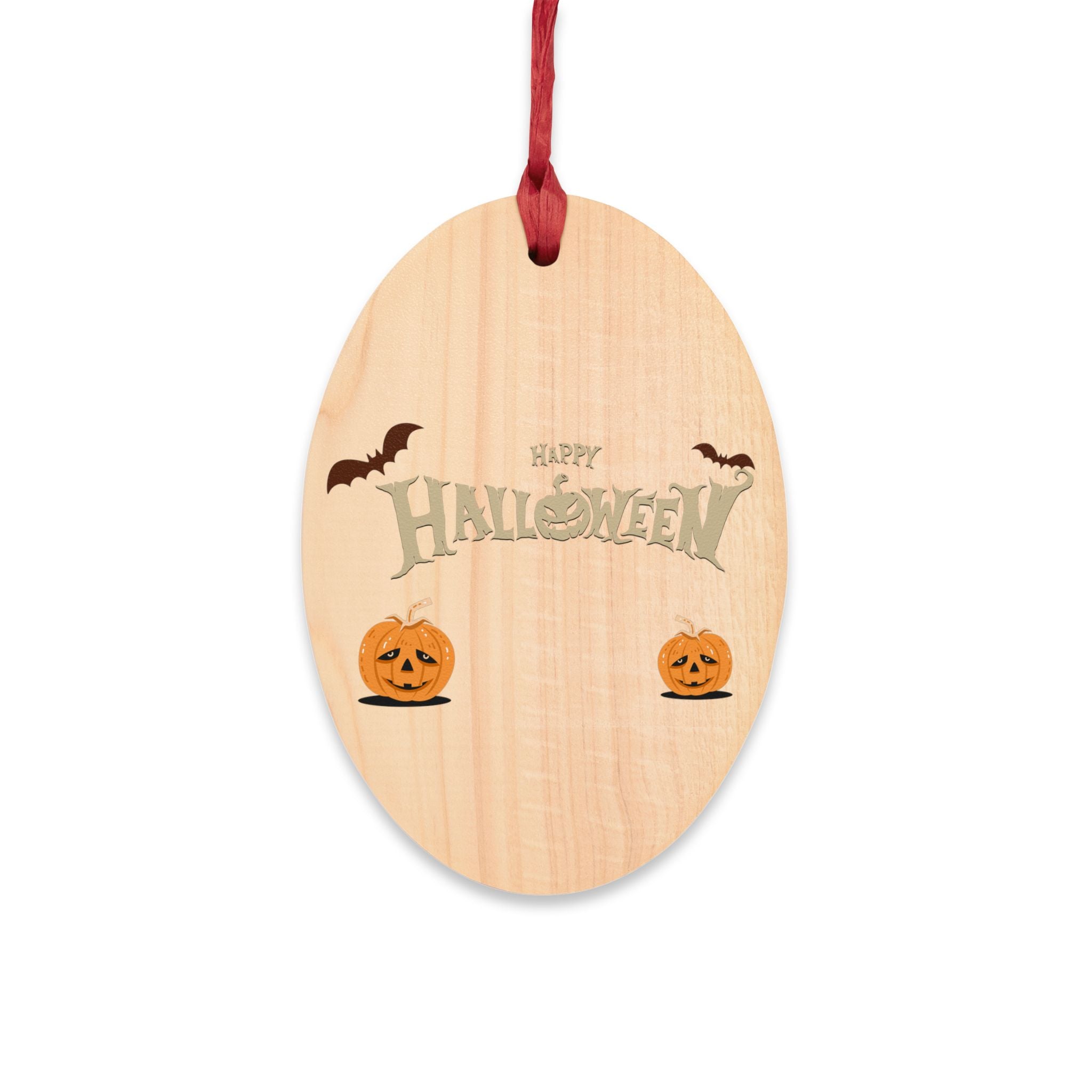 Happy Halloween with Pumpkin | Wooden Ornaments