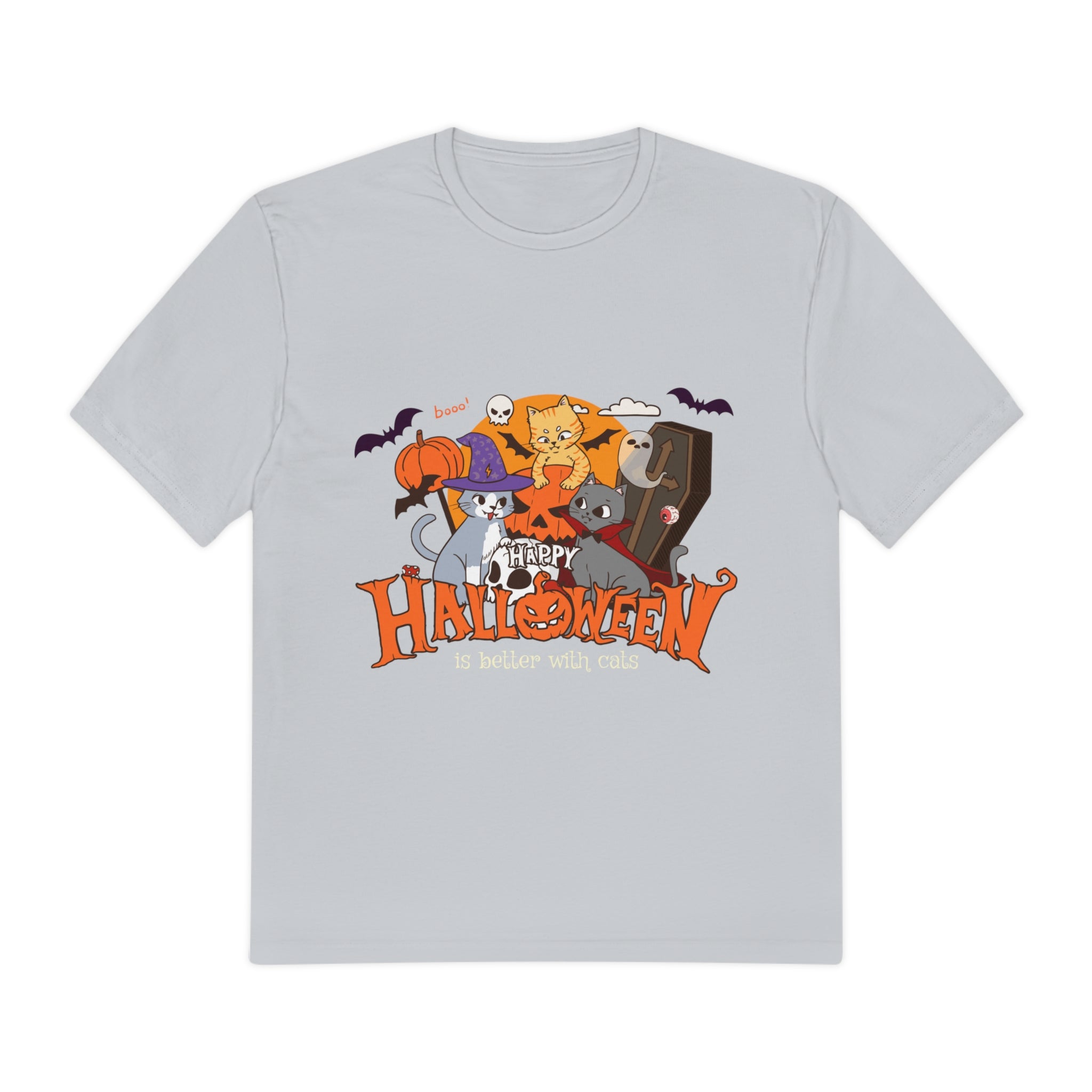 Halloween with Witch's Cats | Perfect Weight® Tee