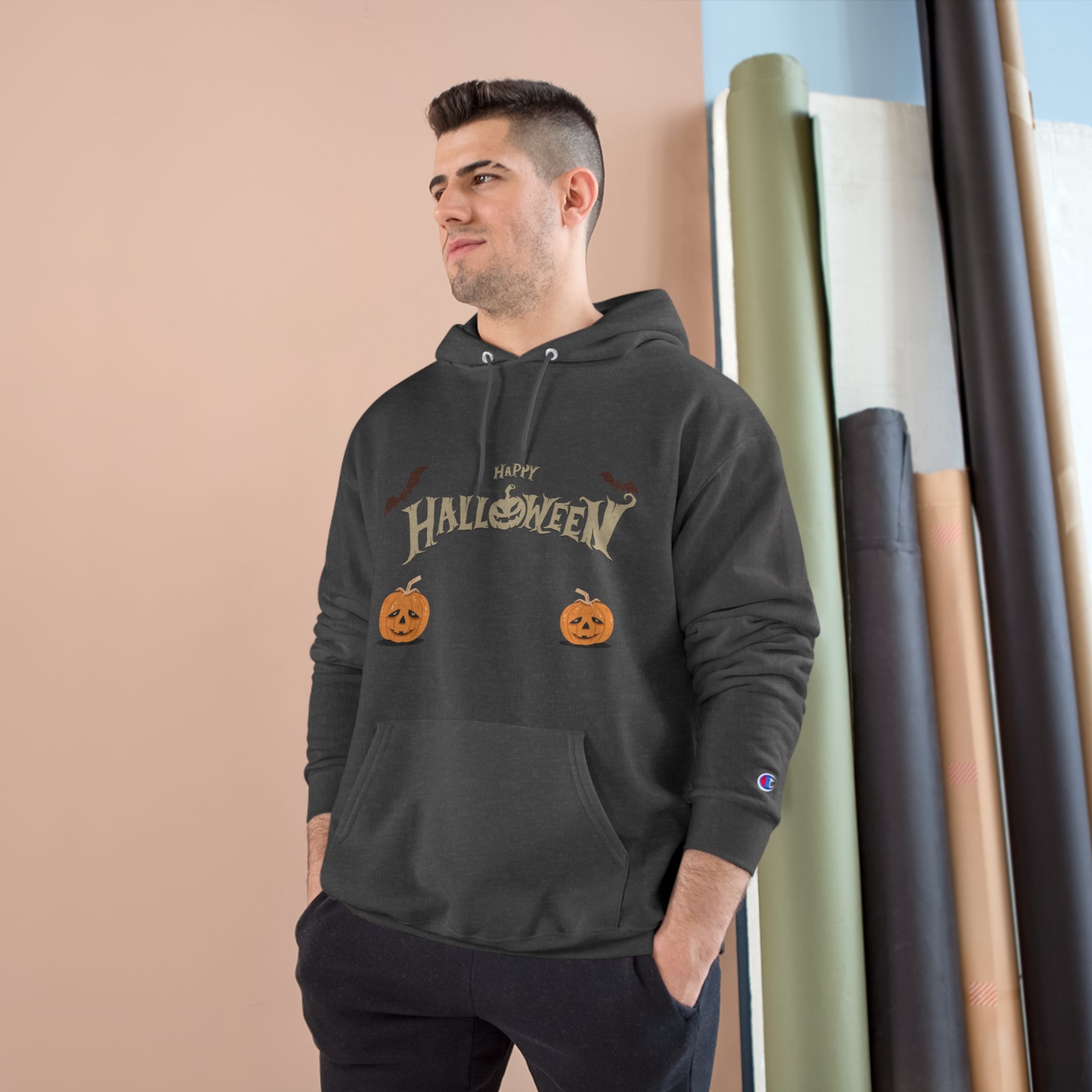 Halloween with Pumpkins | Champion Hoodie