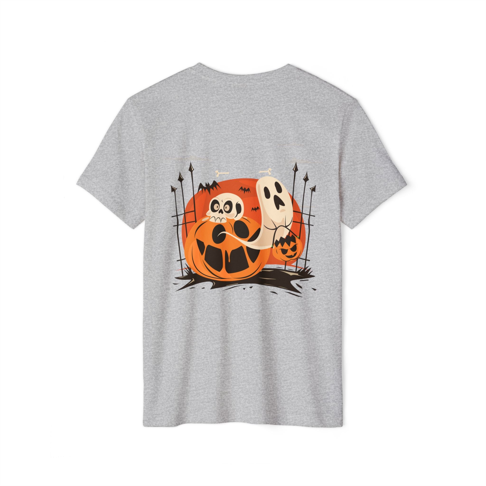 Halloween with Pumpkins | Unisex Recycled Organic T-Shirt