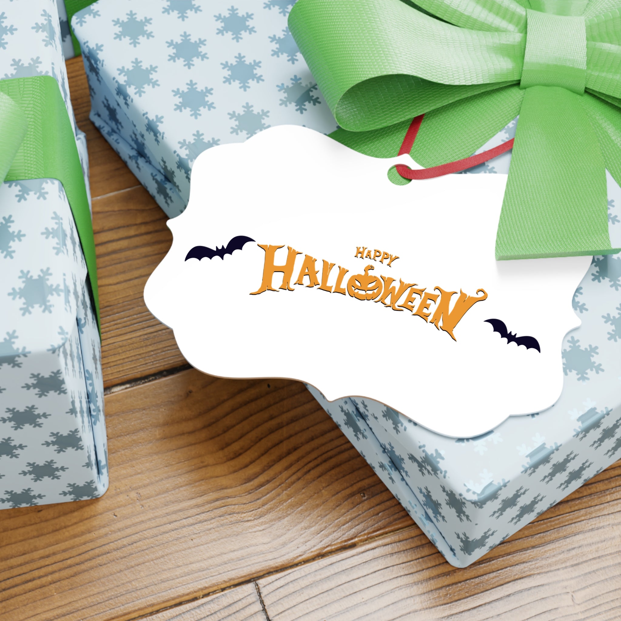 Halloween with Bats | Aluminum Ornaments