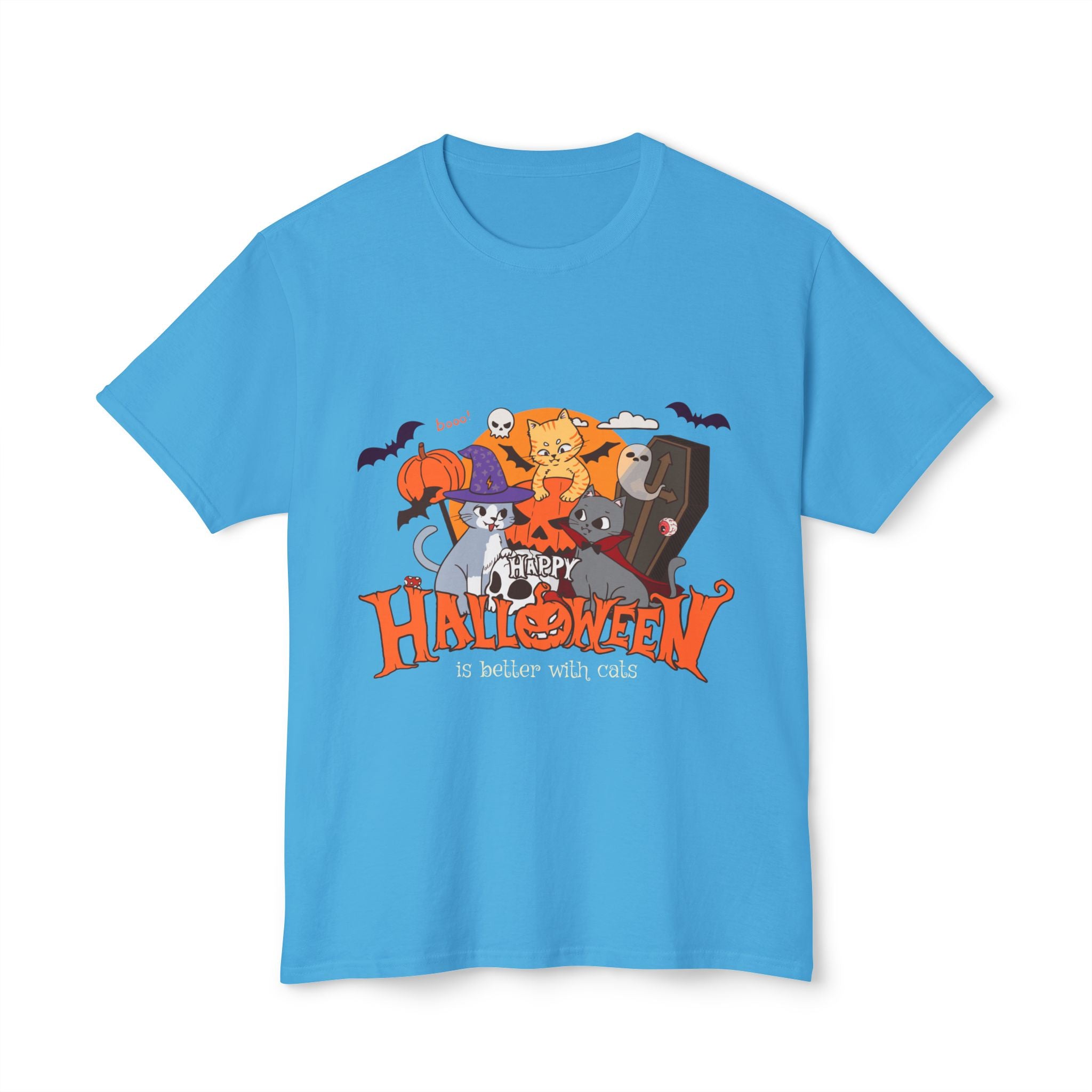 Halloween is Better with Cats | Unisex HD Cotton™ T-shirt