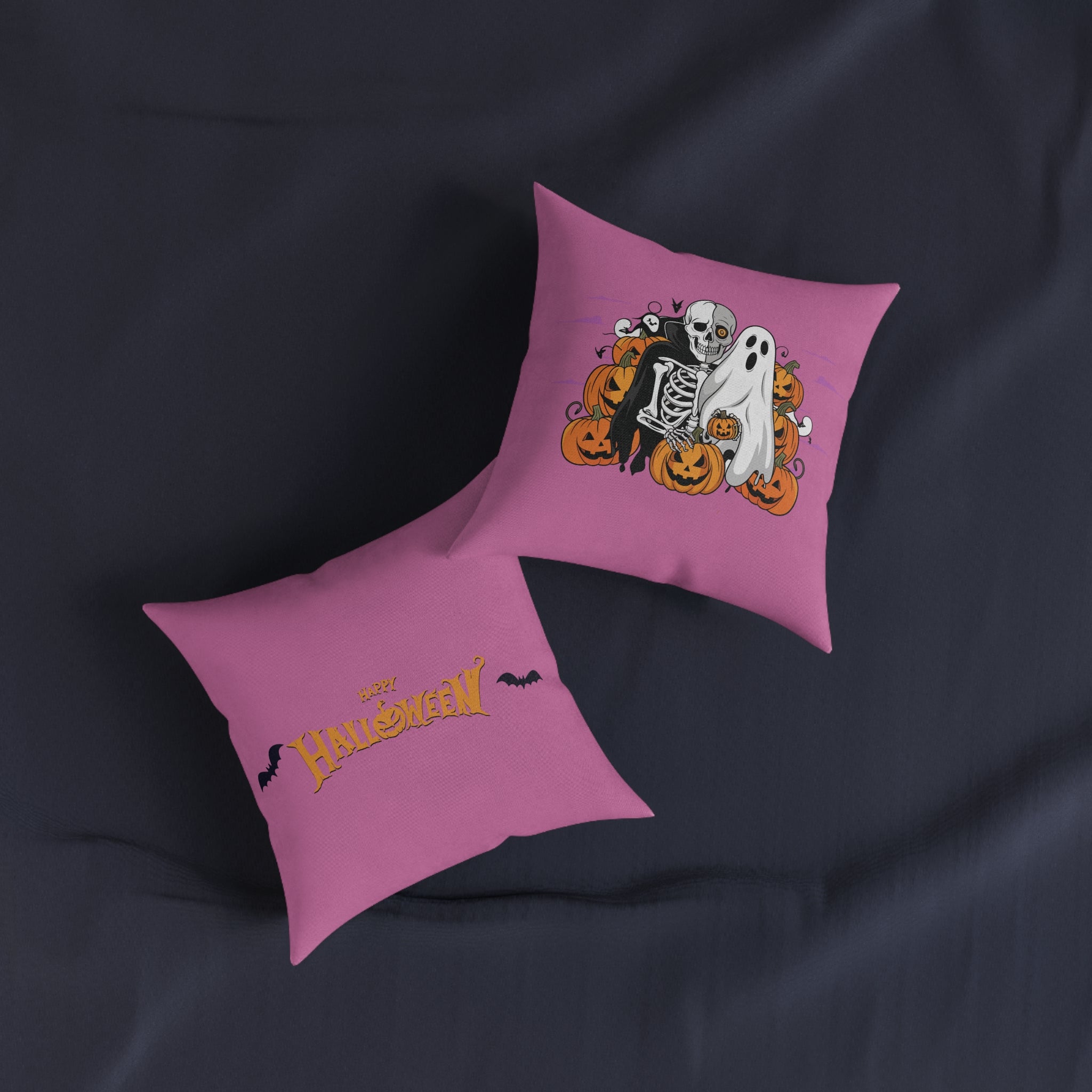 Halloween with Bats | Square Pillow