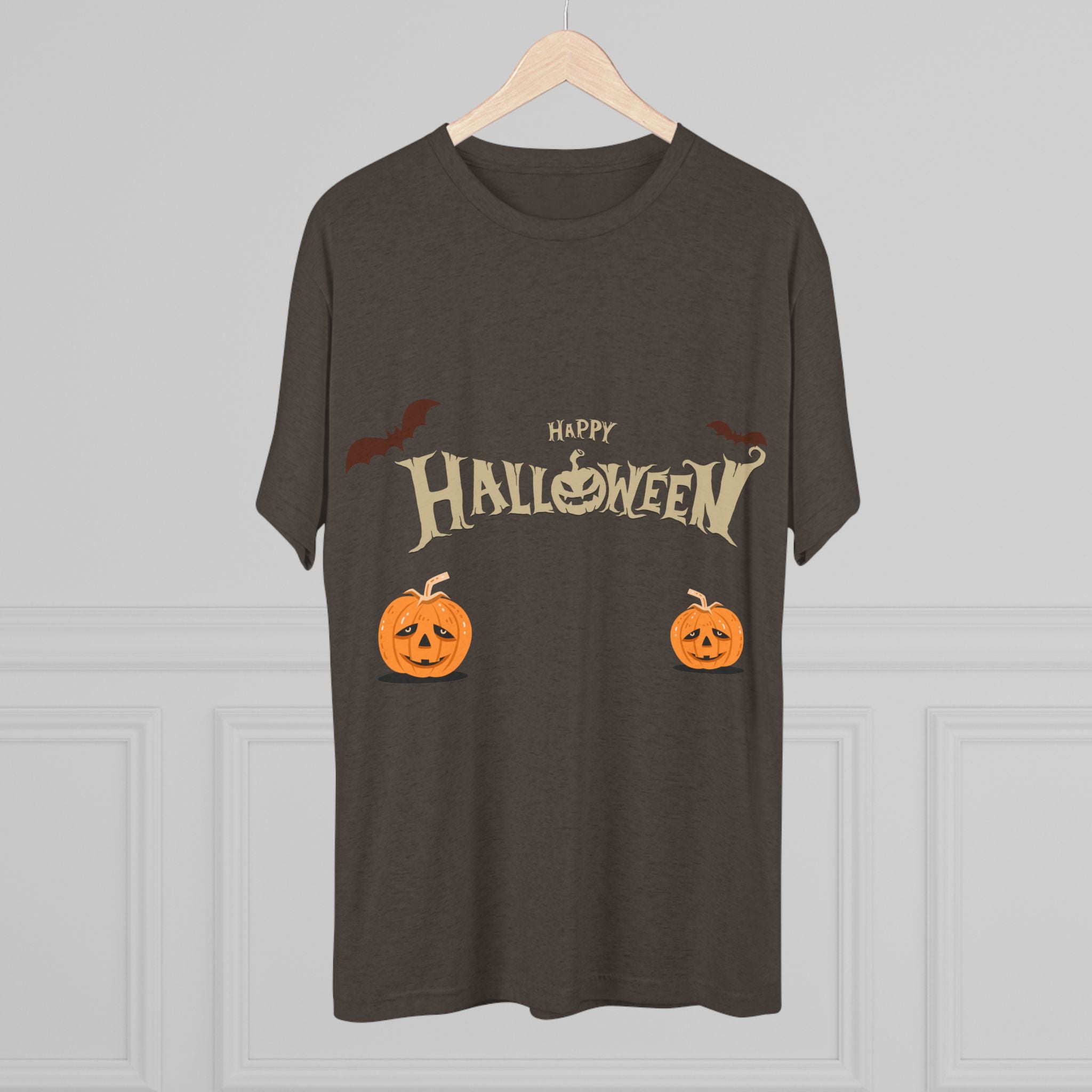 Halloween with Pumpkins | Unisex Tri-Blend Crew Tee