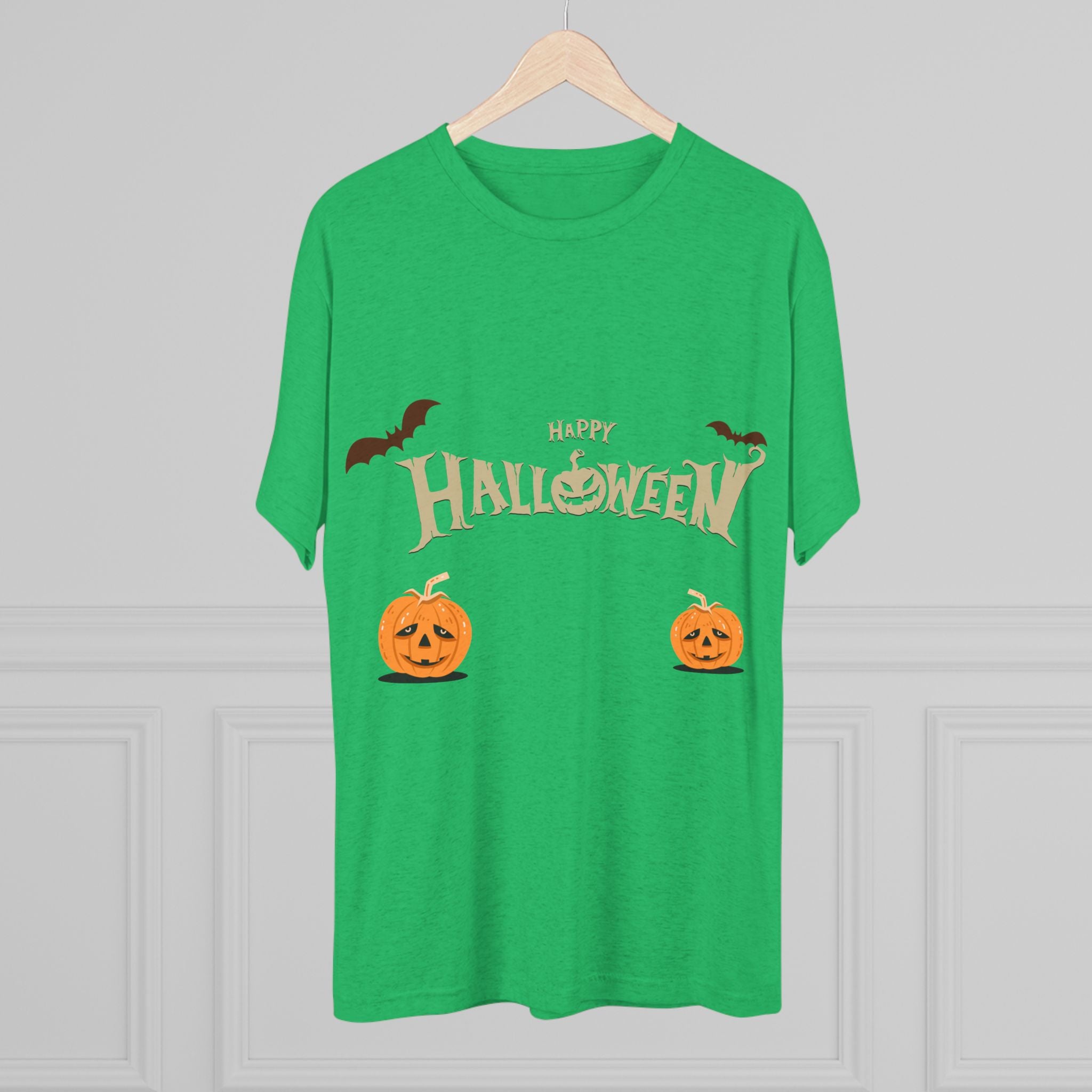 Halloween with Pumpkins | Unisex Tri-Blend Crew Tee