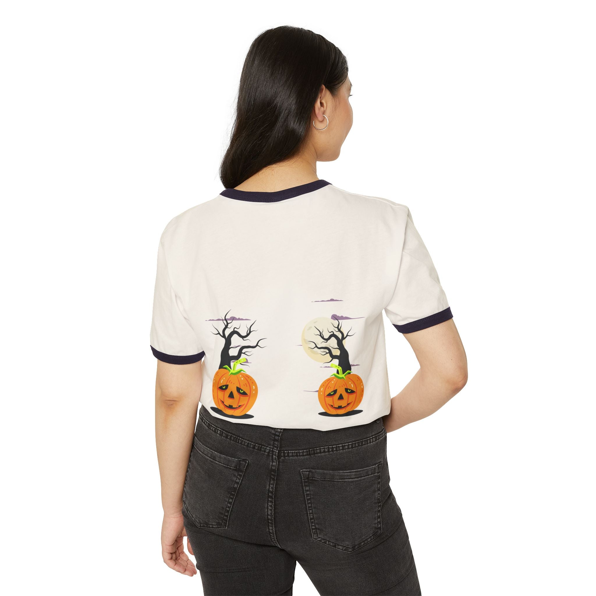 Halloween is Better with Cats | Unisex Cotton Ringer T-Shirt