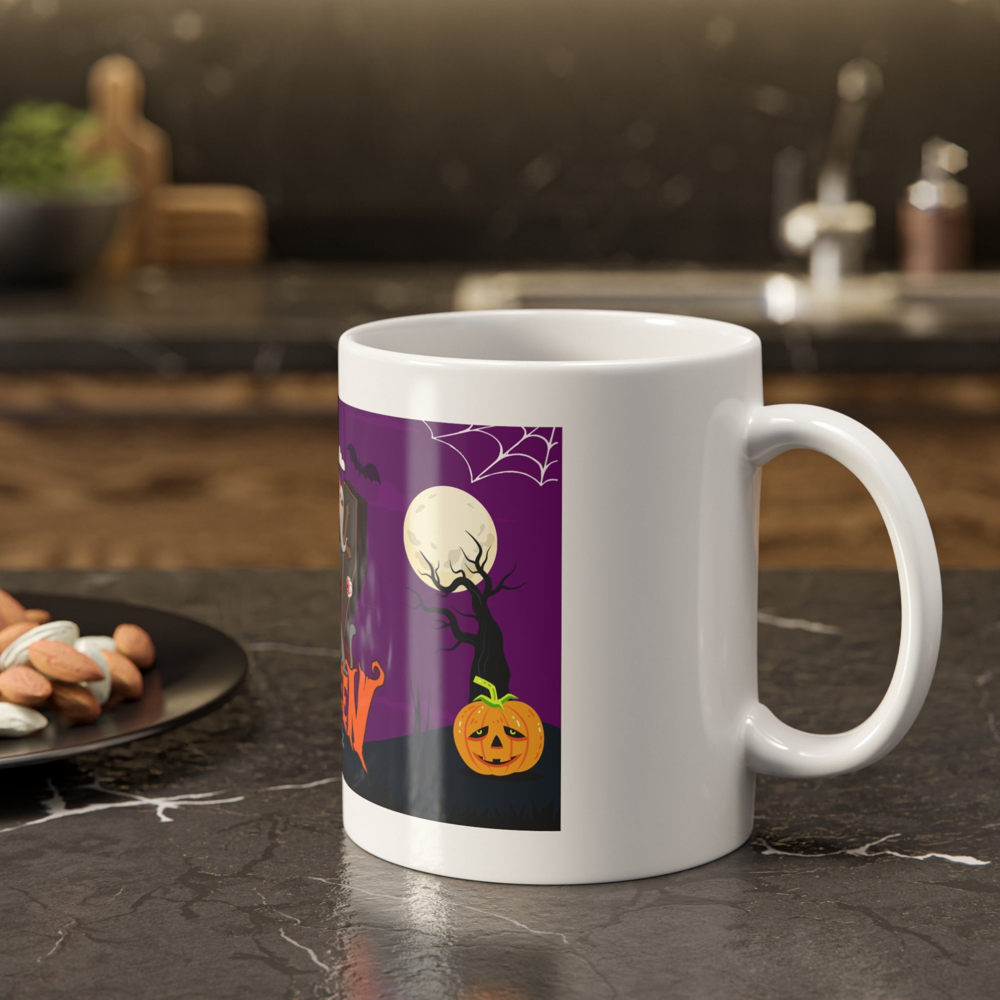 Happy Halloween is Better with Cats | White Ceramic Mug