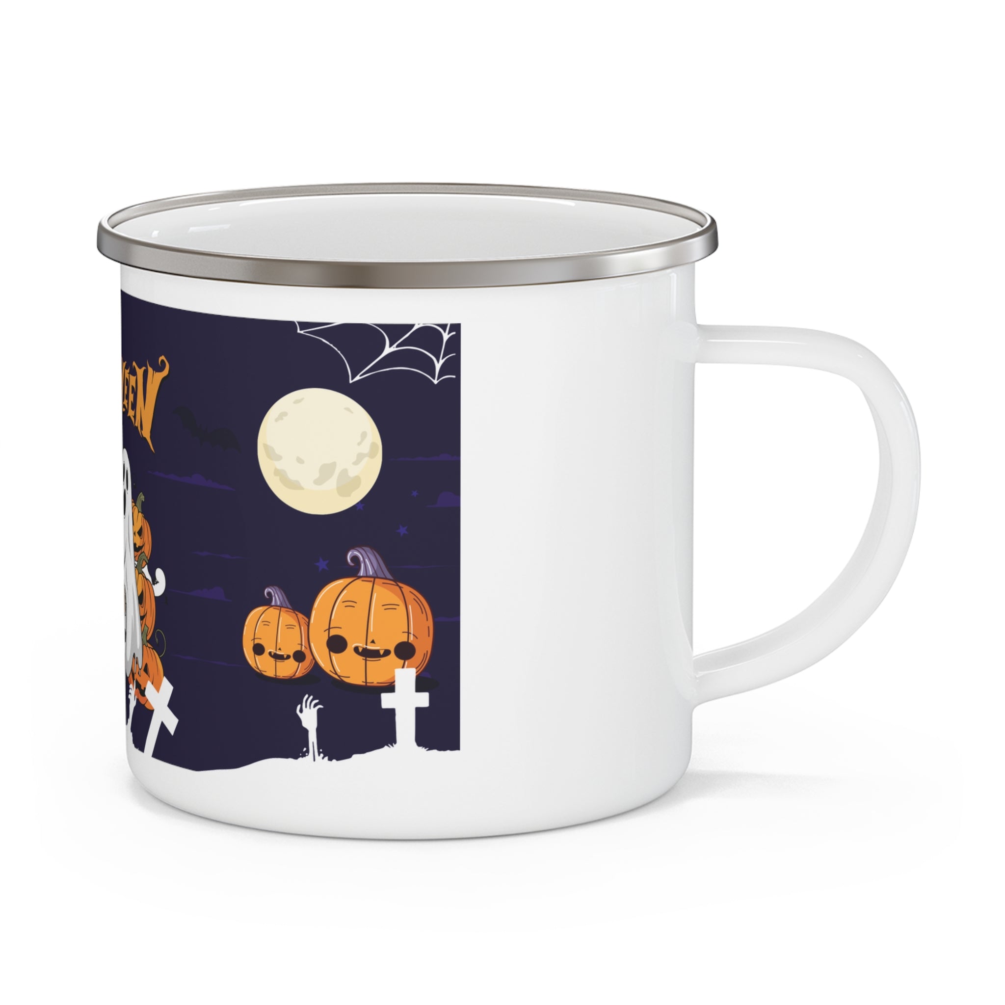 Halloween is Better with Skeleton | Enamel Camping Mug