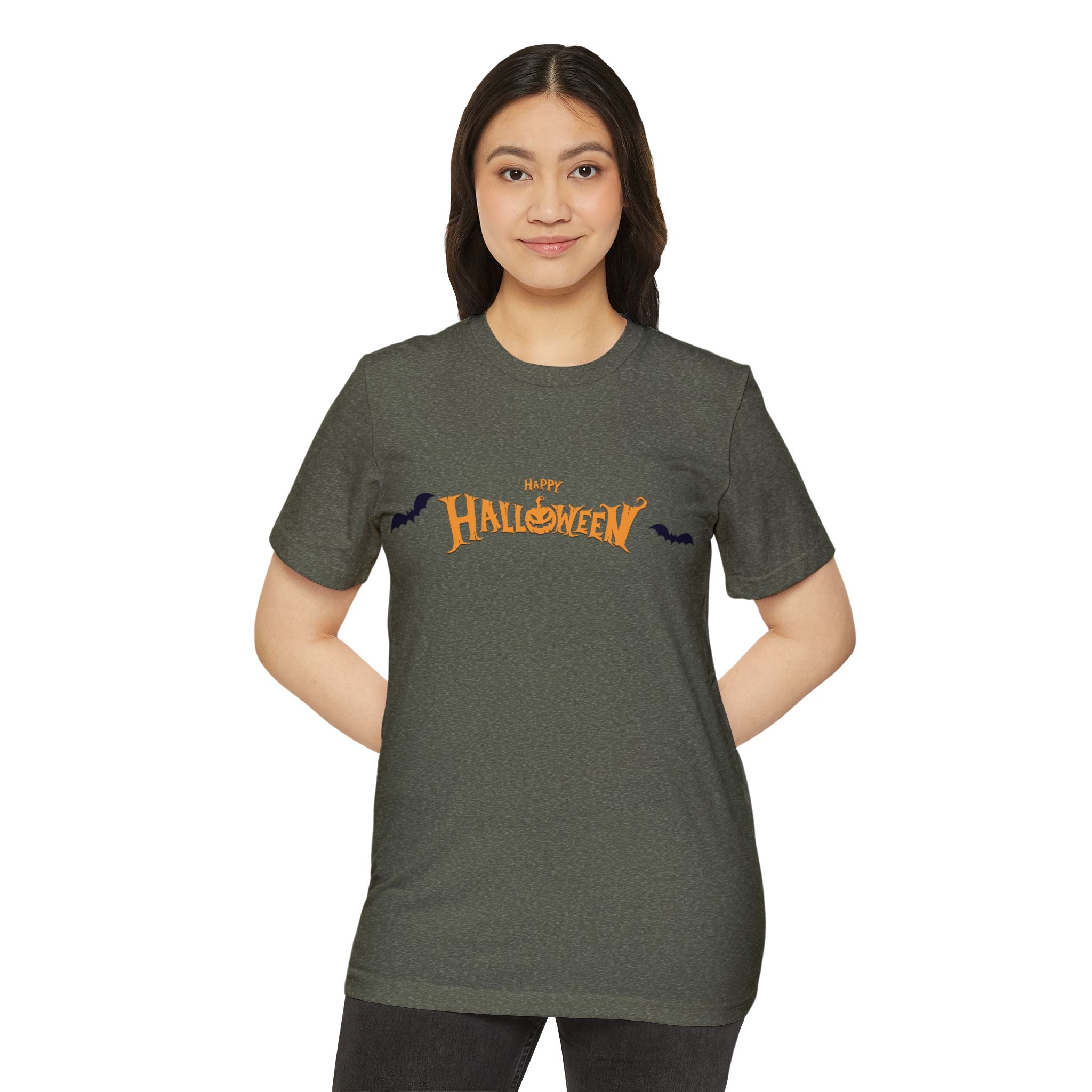 Halloween with Bats | Unisex Recycled Organic T-Shirt