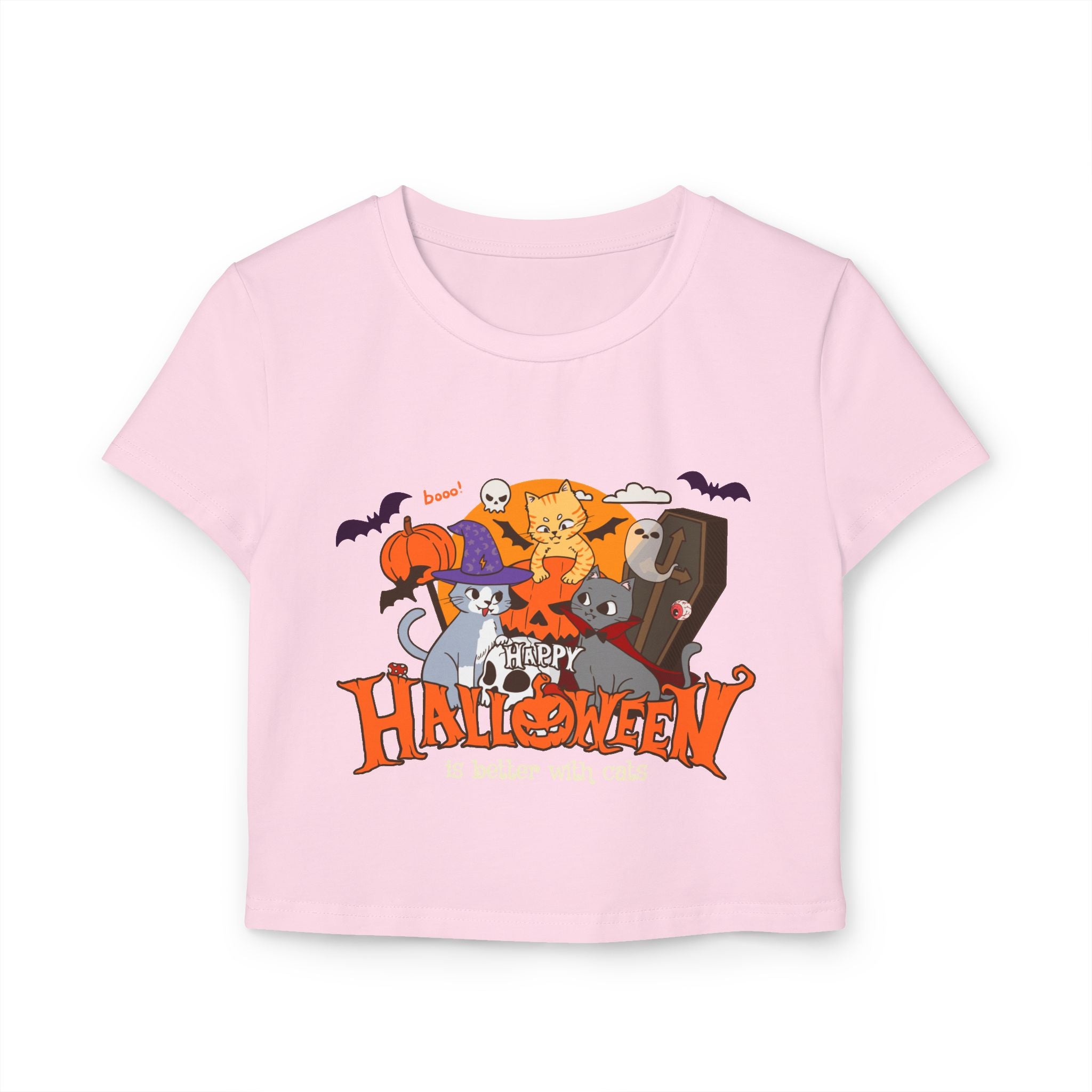 Halloween is Better with Cats | Women's Baby Tee