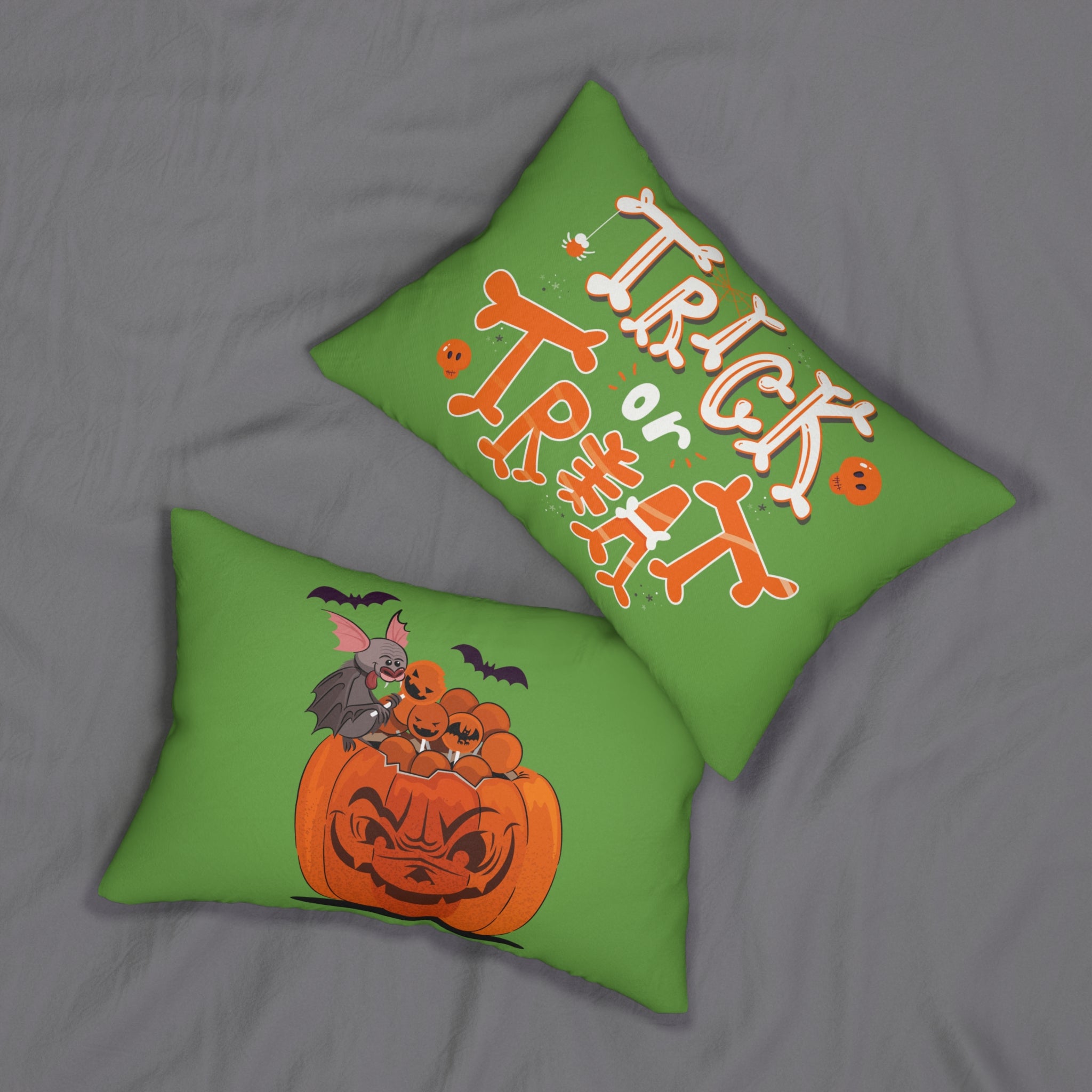 Halloween Trick or Treat | Spun Polyester Lumbar Pillow