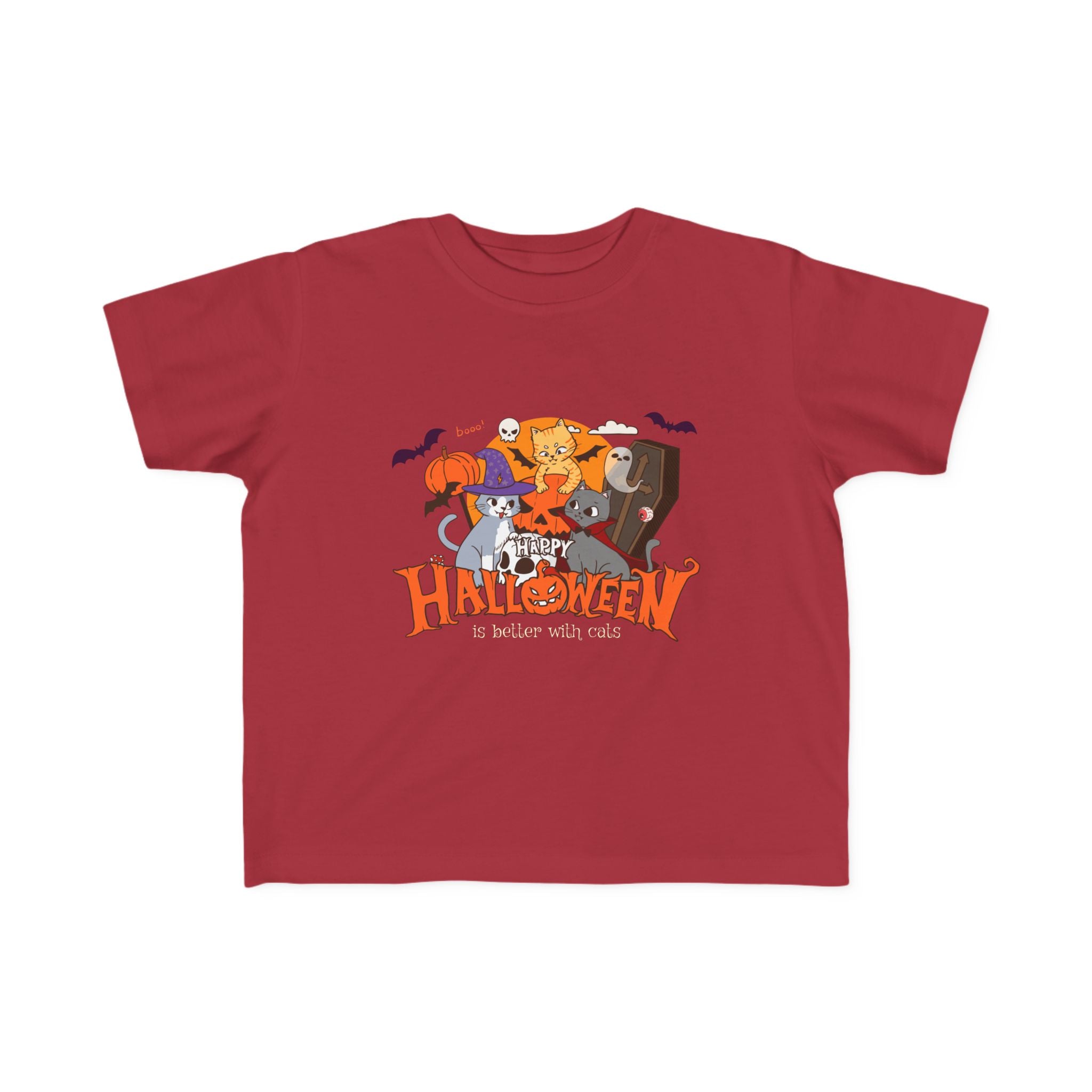 Halloween is Better with Cats | Toddler's Fine Jersey Tee