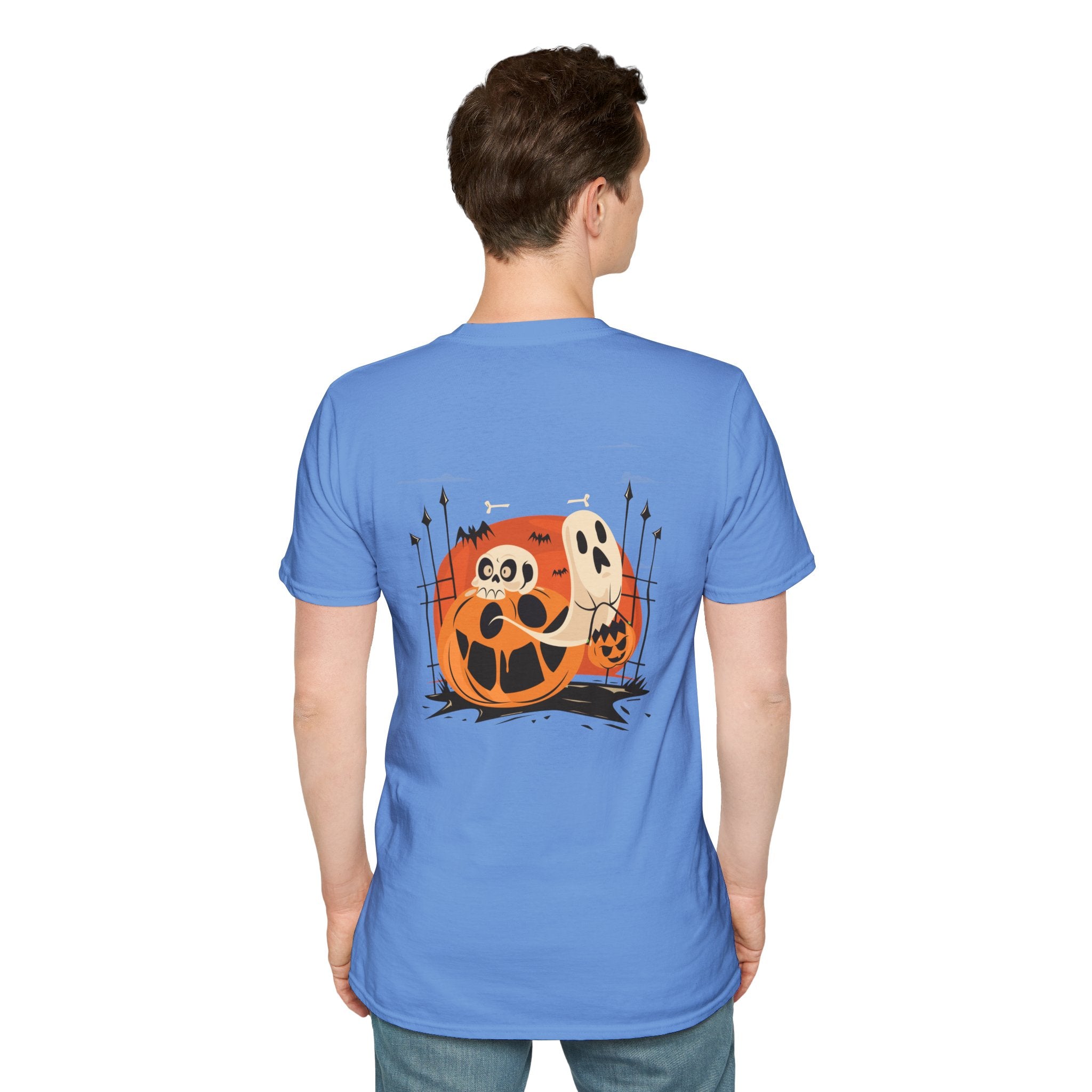Halloween with Pumpkins | Unisex Softstyle T-Shirt