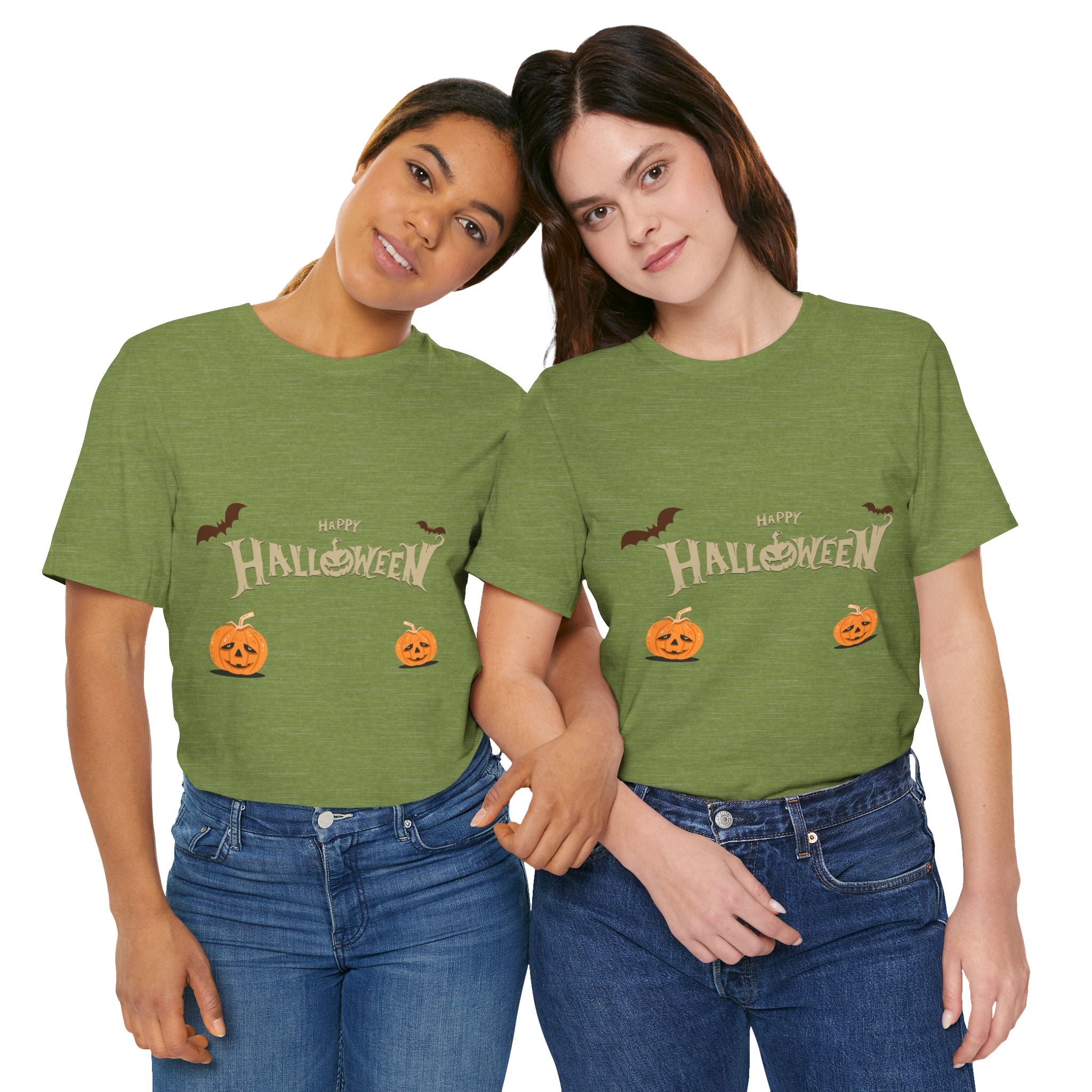 Halloween with Pumpkins | Unisex Jersey Short Sleeve Tee