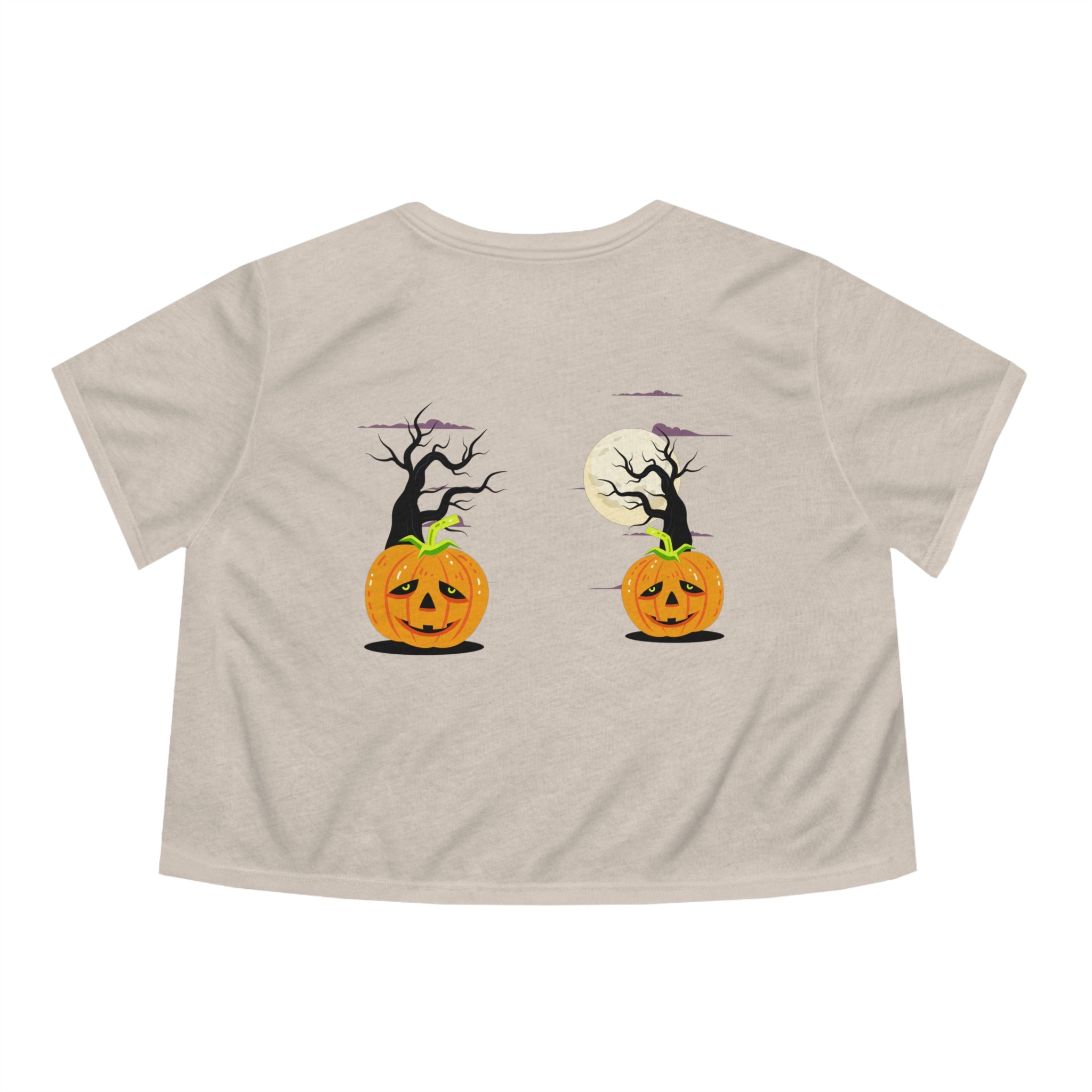 Halloween is Better with Cats | Women's Flowy Cropped Tee