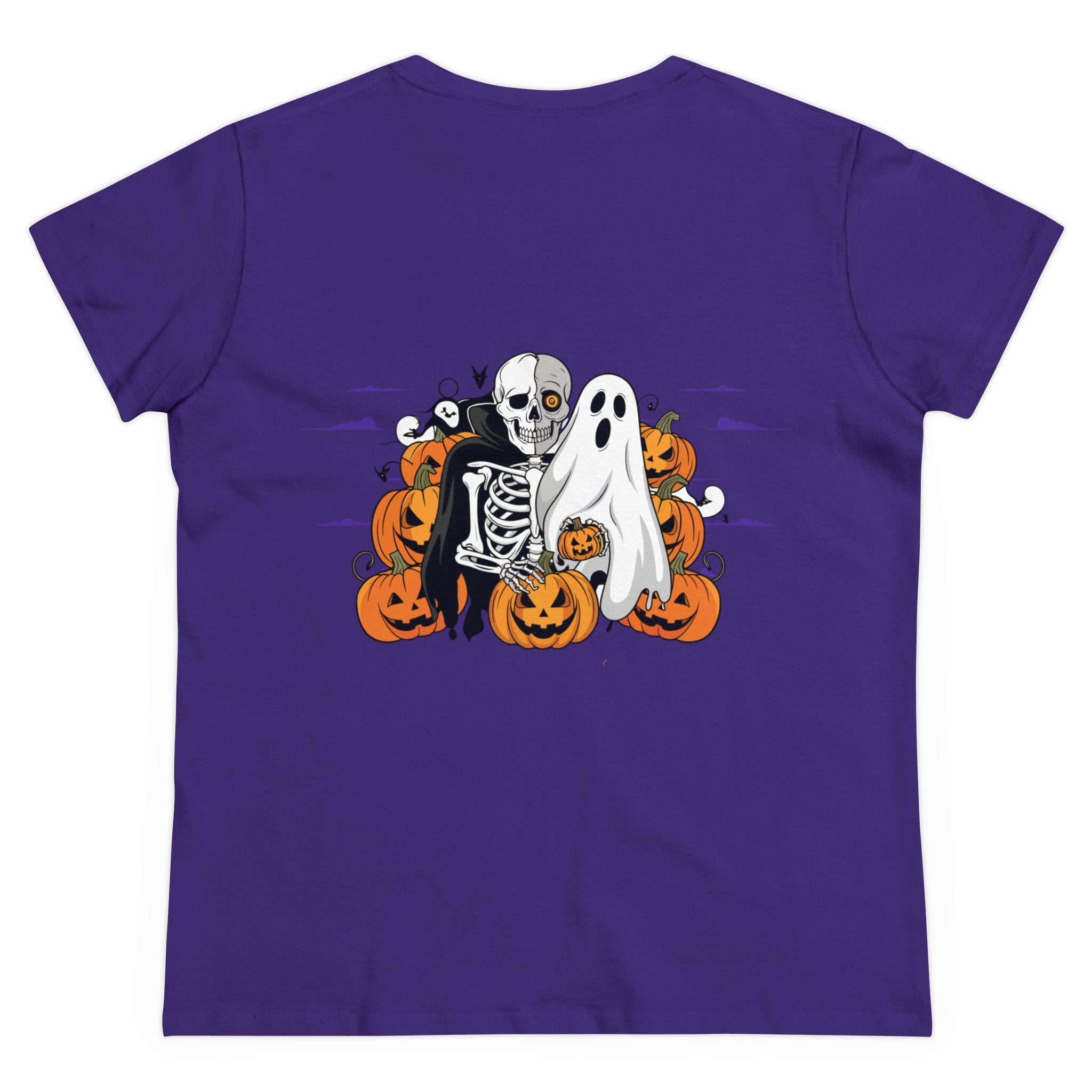 Halloween with Bats | Women's Midweight Cotton Tee