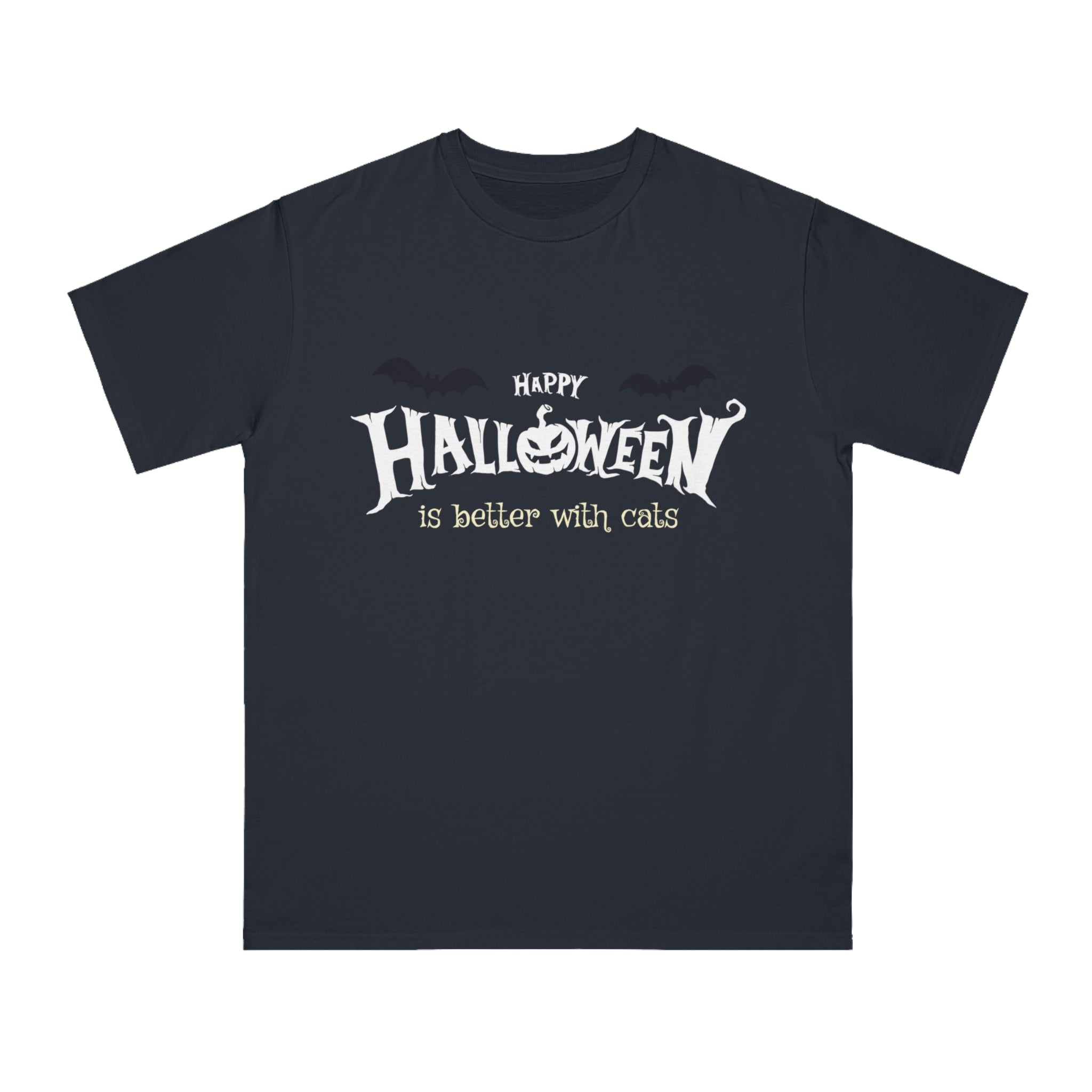 Halloween with Witch's Cats | Organic Unisex Classic T-Shirt