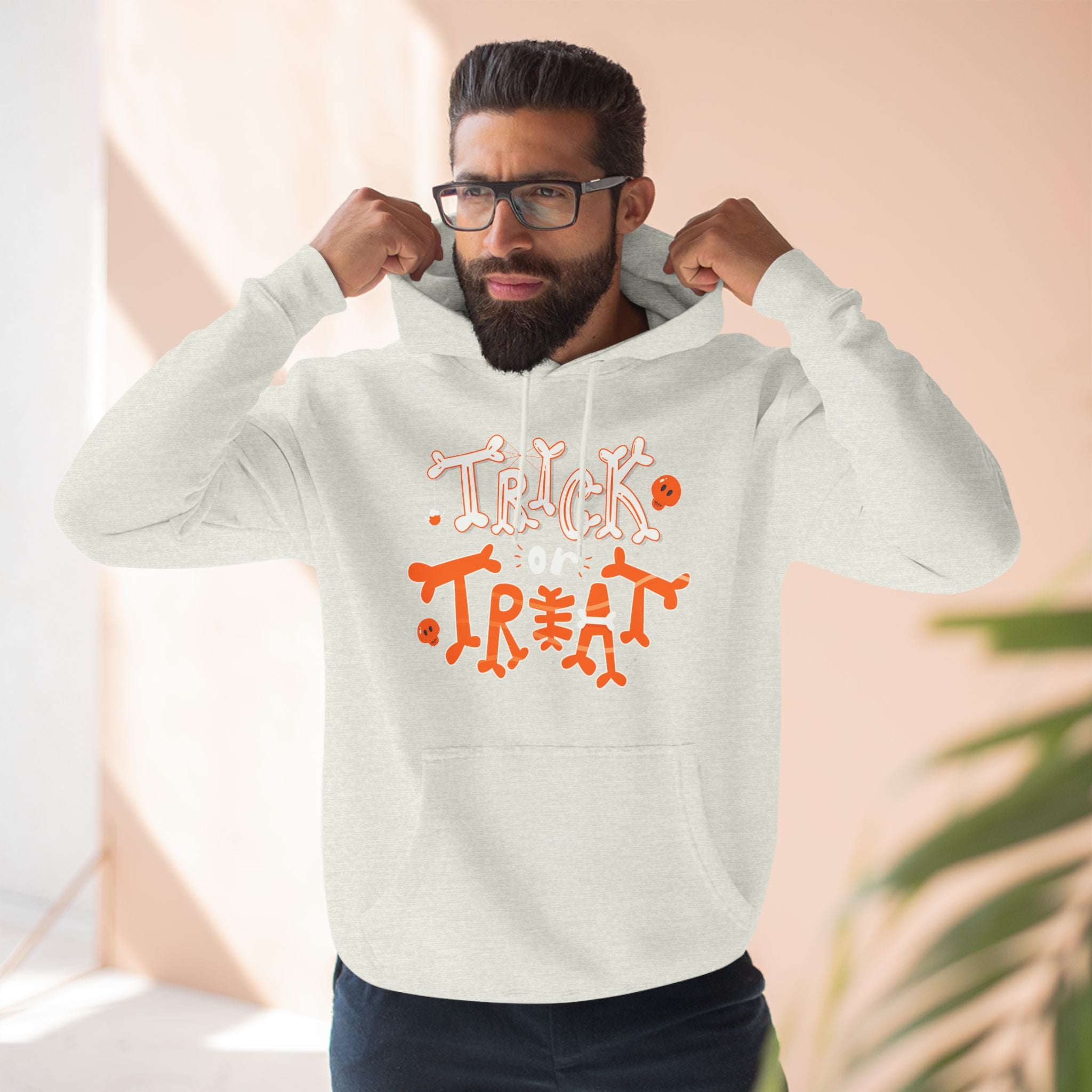 Halloween Trick or Treat | Three-Panel Fleece Hoodie