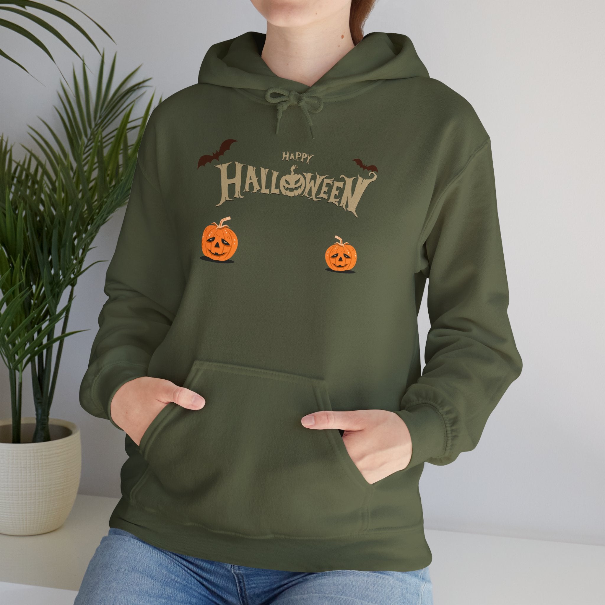 Halloween with Pumpkins | Unisex Heavy Blend Hooded Sweatshirt