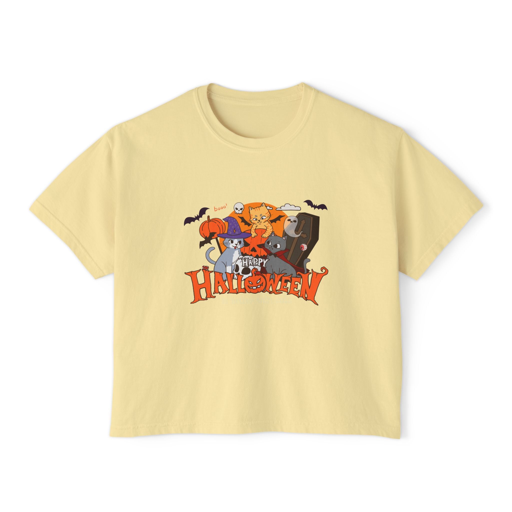 Halloween is Better with Cats | Women's Boxy Tee