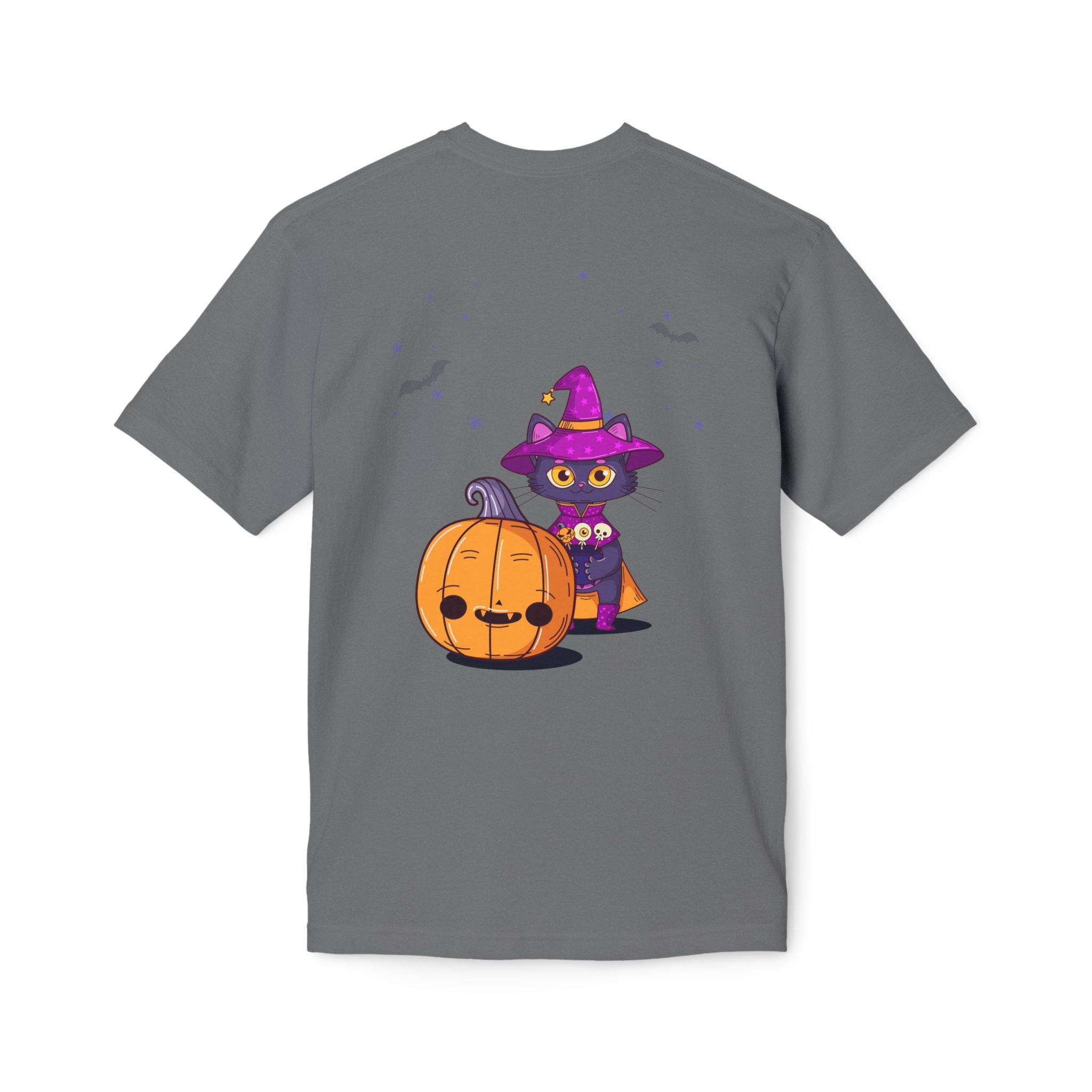 Halloween with Witch's Cats | Unisex Midweight T-shirt, Made in US