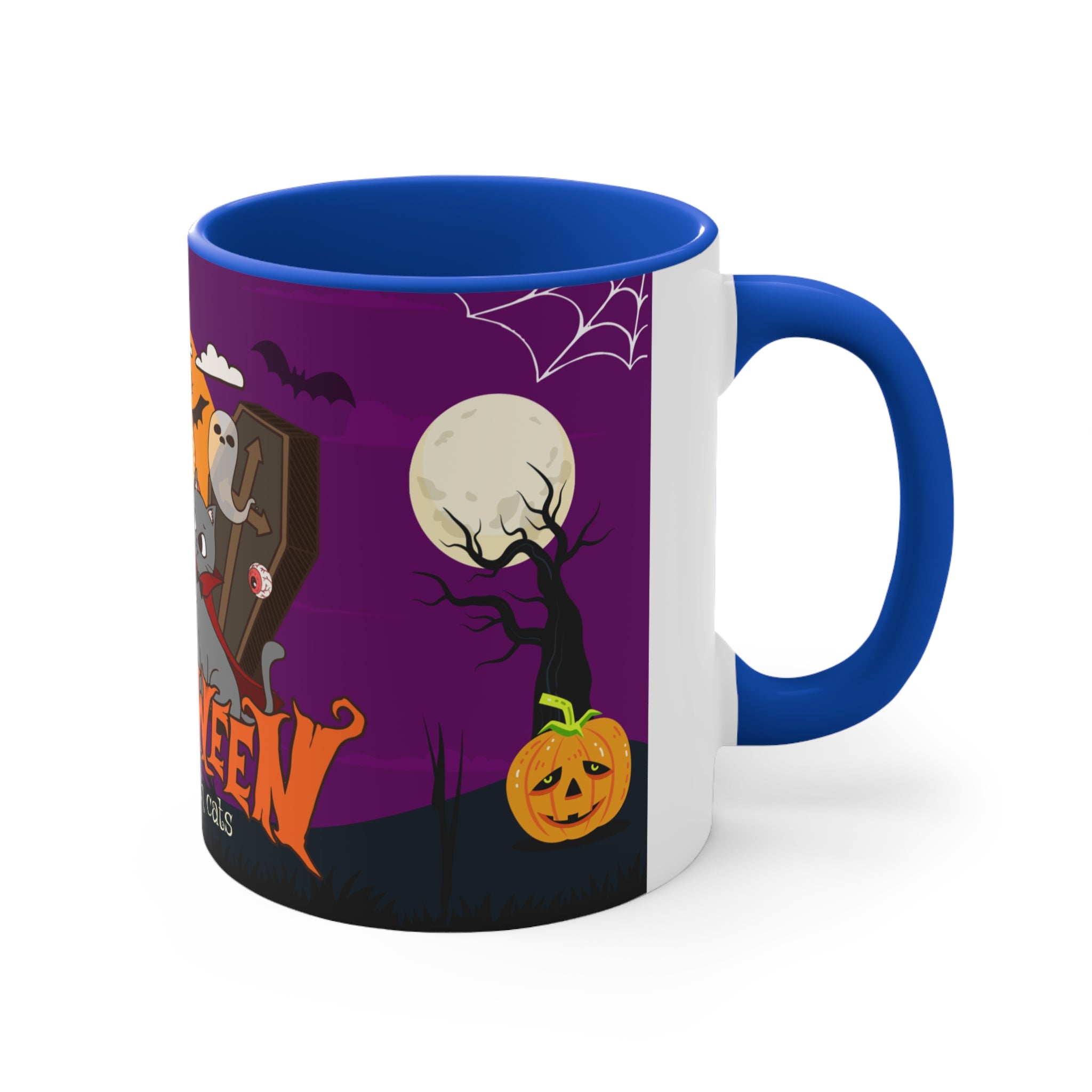 Happy Halloween is Better with Cats | Accent Mug