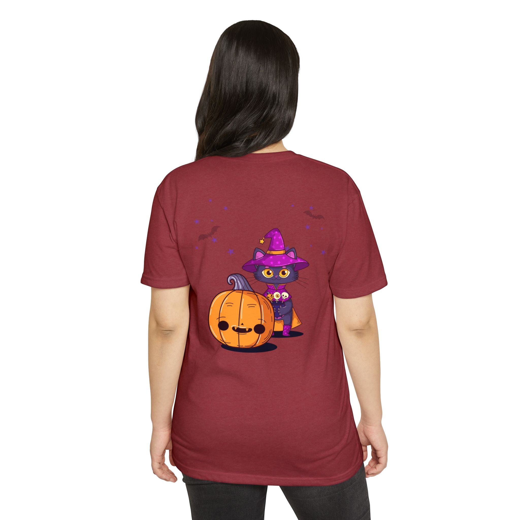 Halloween with Witch's Cats | Unisex CVC Jersey T-shirt