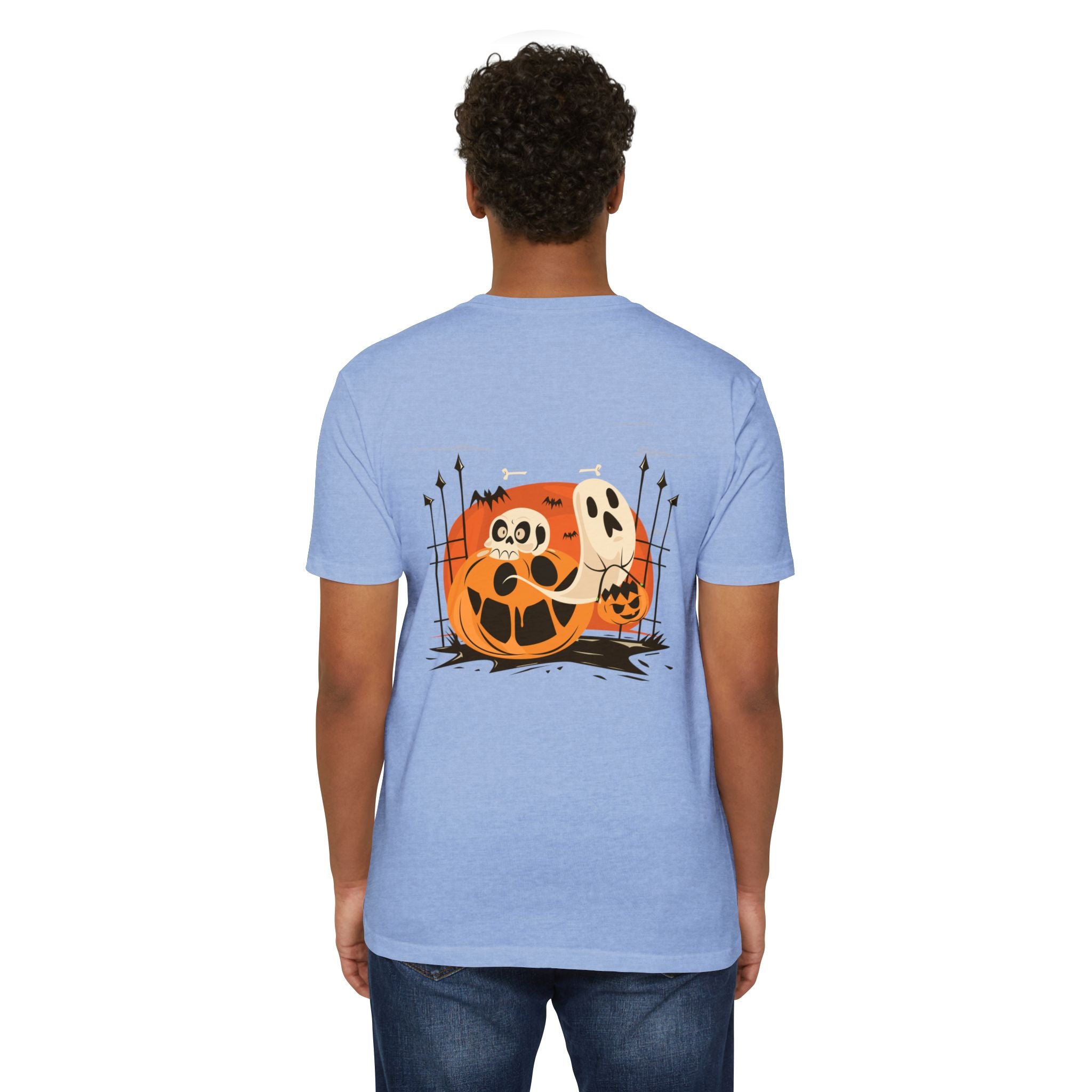 Halloween with Pumpkins | Unisex CVC Jersey T-shirt
