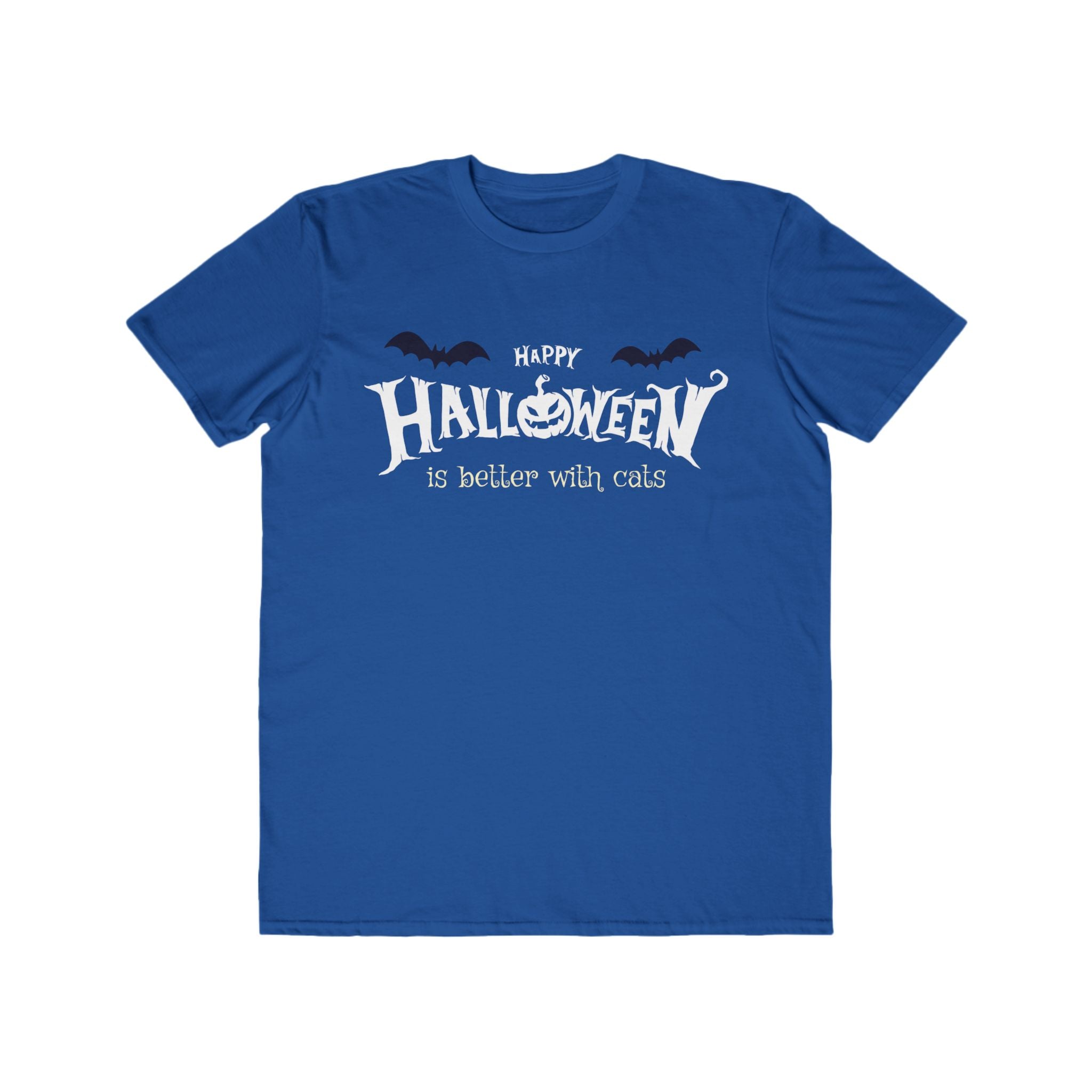 Halloween with Witch's Cats | Men's Lightweight Fashion Tee