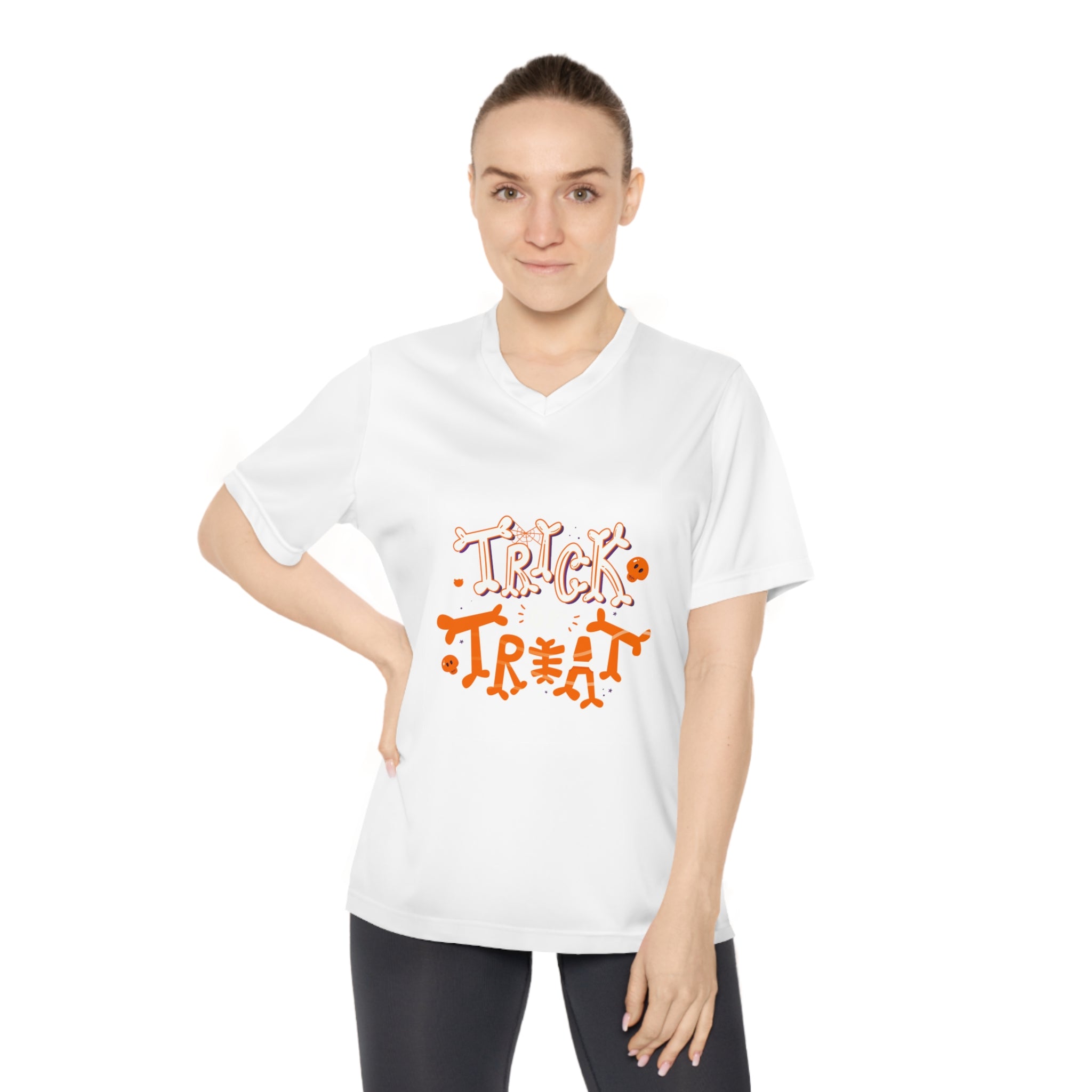 Halloween Trick or Treat | Women's Performance V-Neck T-Shirt