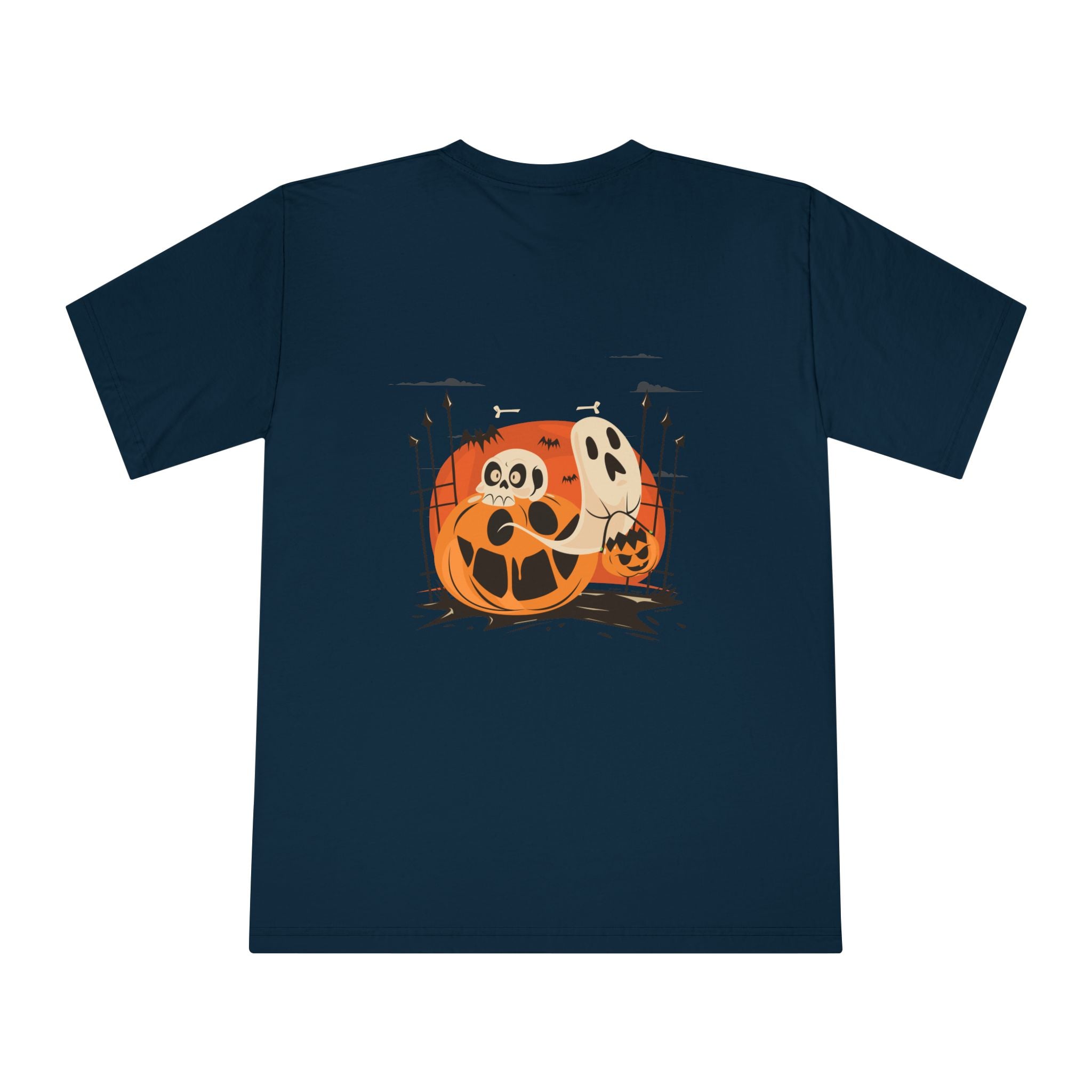 Halloween with Pumpkins | Unisex Classic Crewneck T-Shirt