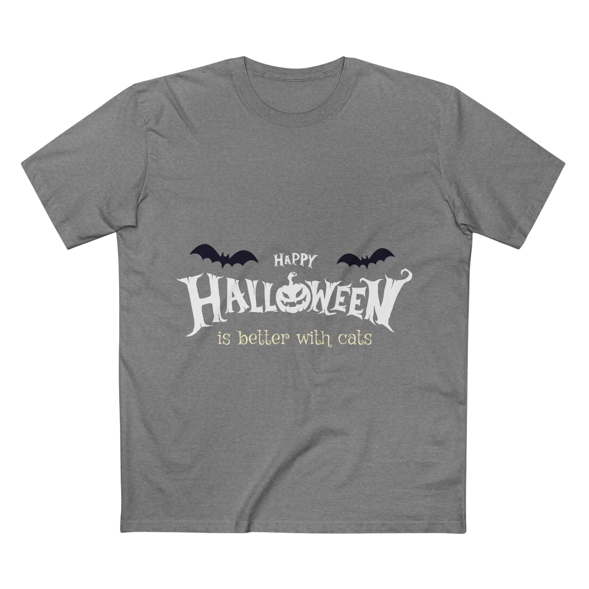 Halloween with Witch's Cats | Men's Staple Tee