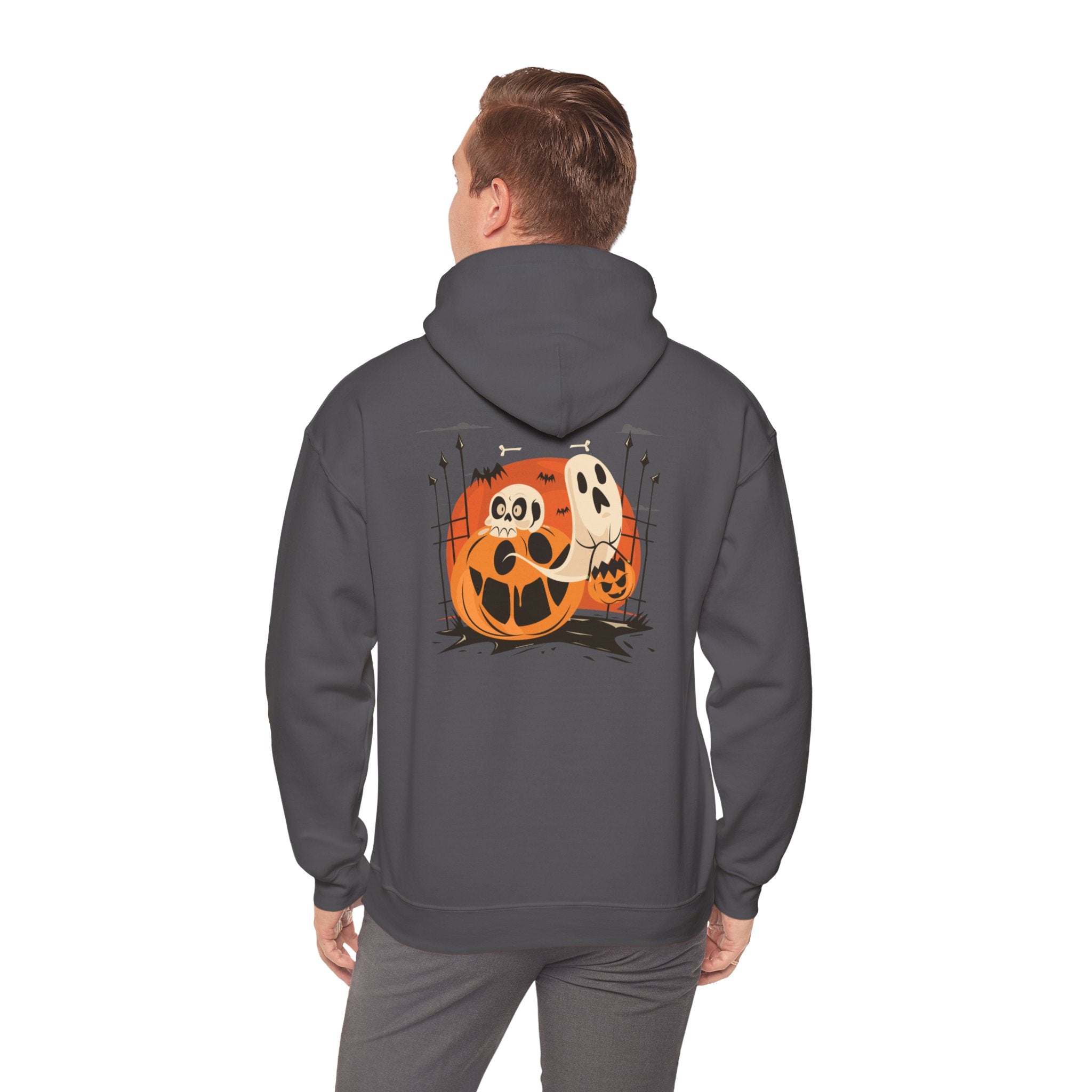 Halloween with Pumpkins | Unisex Heavy Blend Hooded Sweatshirt