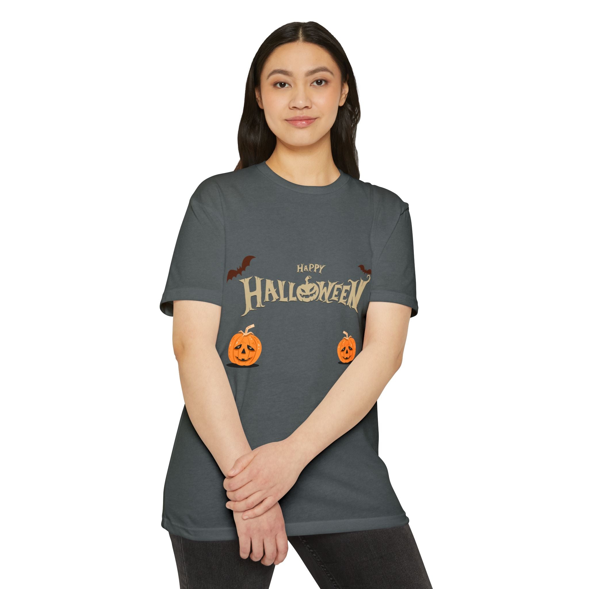 Halloween with Pumpkins | Unisex CVC Jersey T-shirt