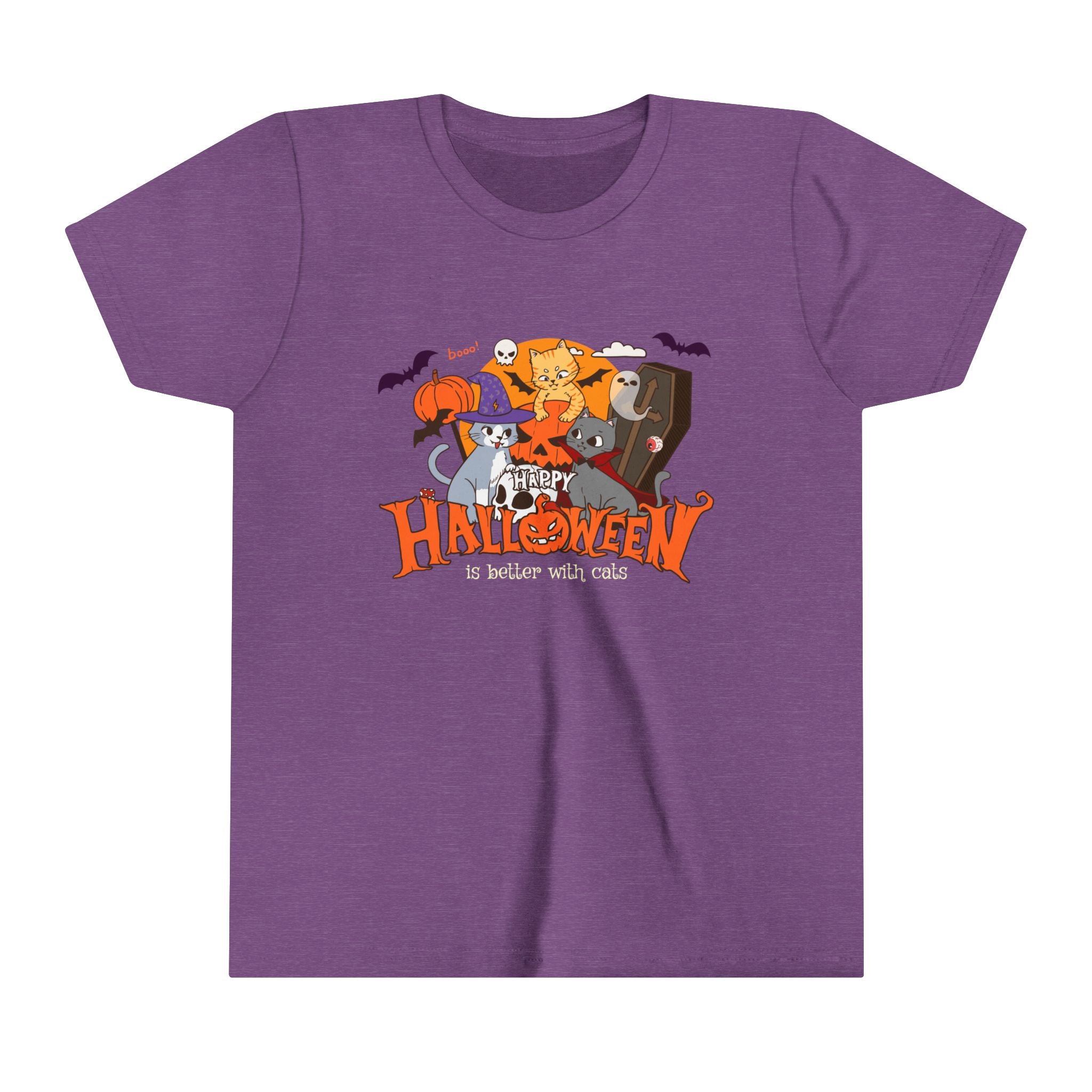 Halloween is Better with Cats | Youth Short Sleeve Tee