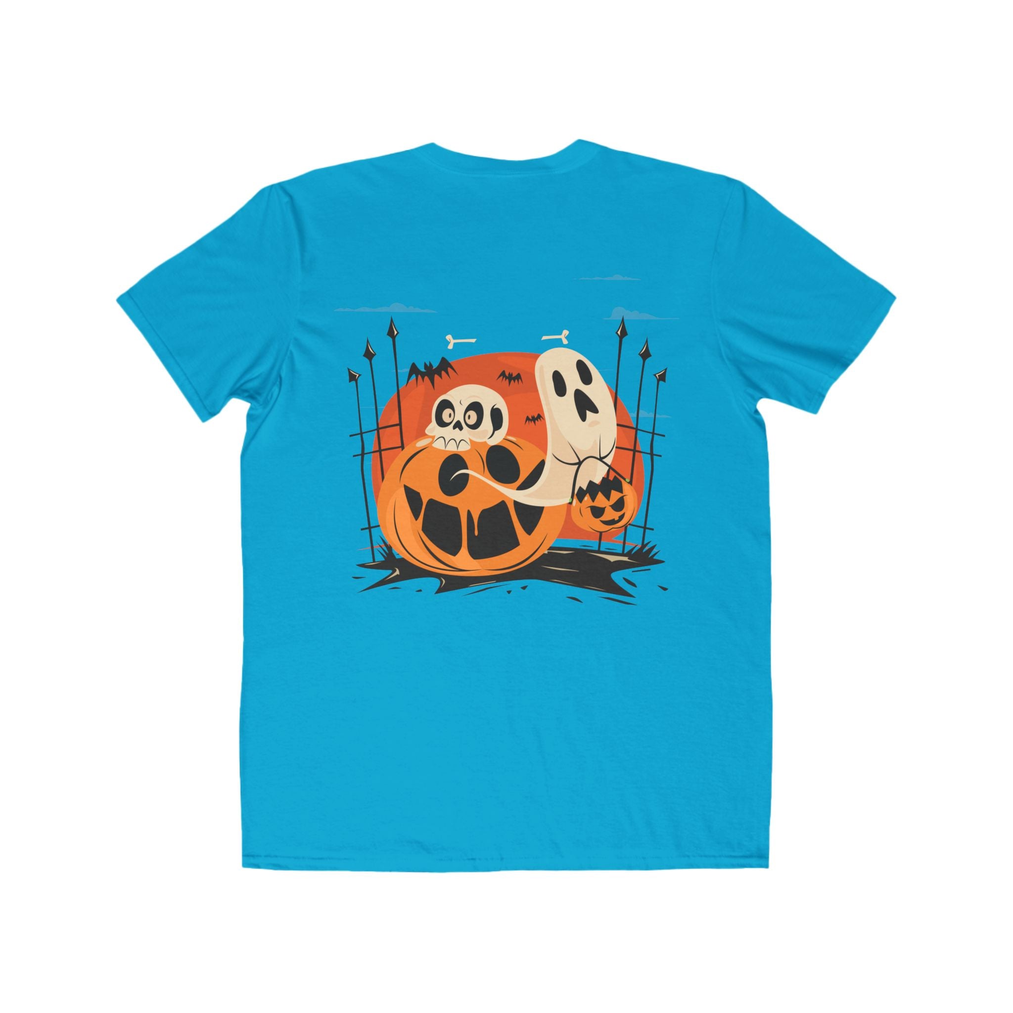 Halloween with Pumpkins | Men's Lightweight Fashion Tee